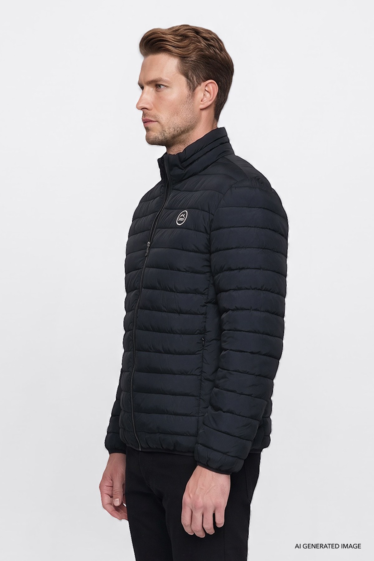 Wrangler Erkek Regular Fit Dik Yaka Cepli Şişme Mont - W2620117 - Wrangler - W2620117-S