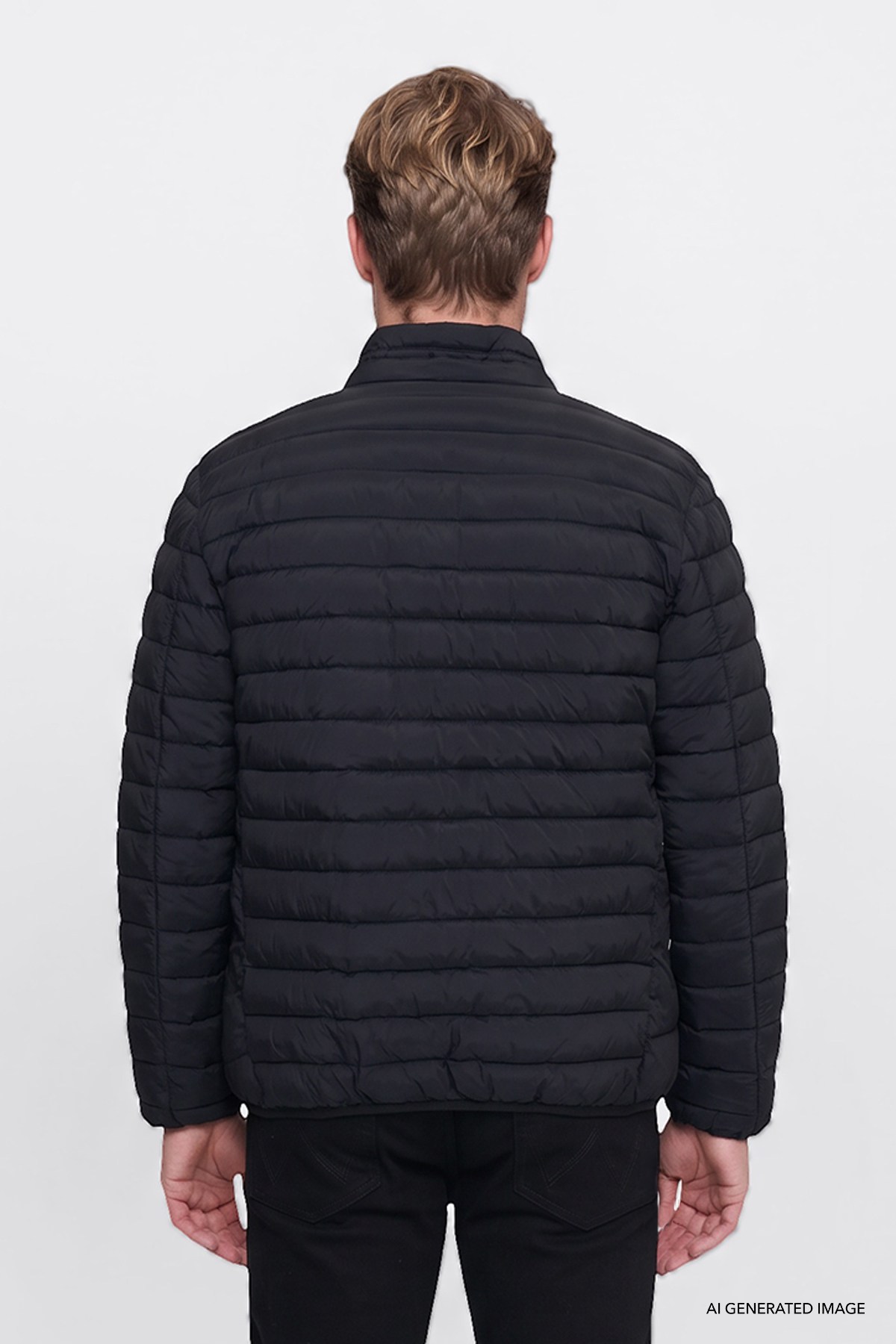 Wrangler Erkek Regular Fit Dik Yaka Cepli Şişme Mont - W2620117 - Wrangler - W2620117-S