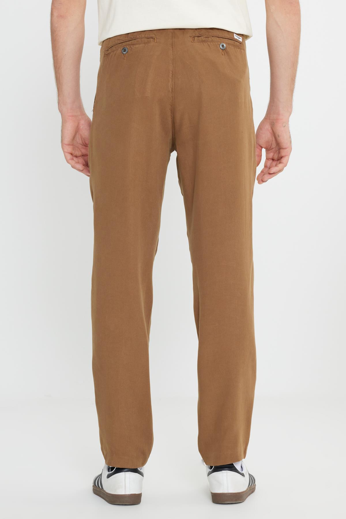 Wrangler Erkek Regular Fit Düz Paça Camel Chino Pantolon - W221266211 - Wrangler - W221266211-C