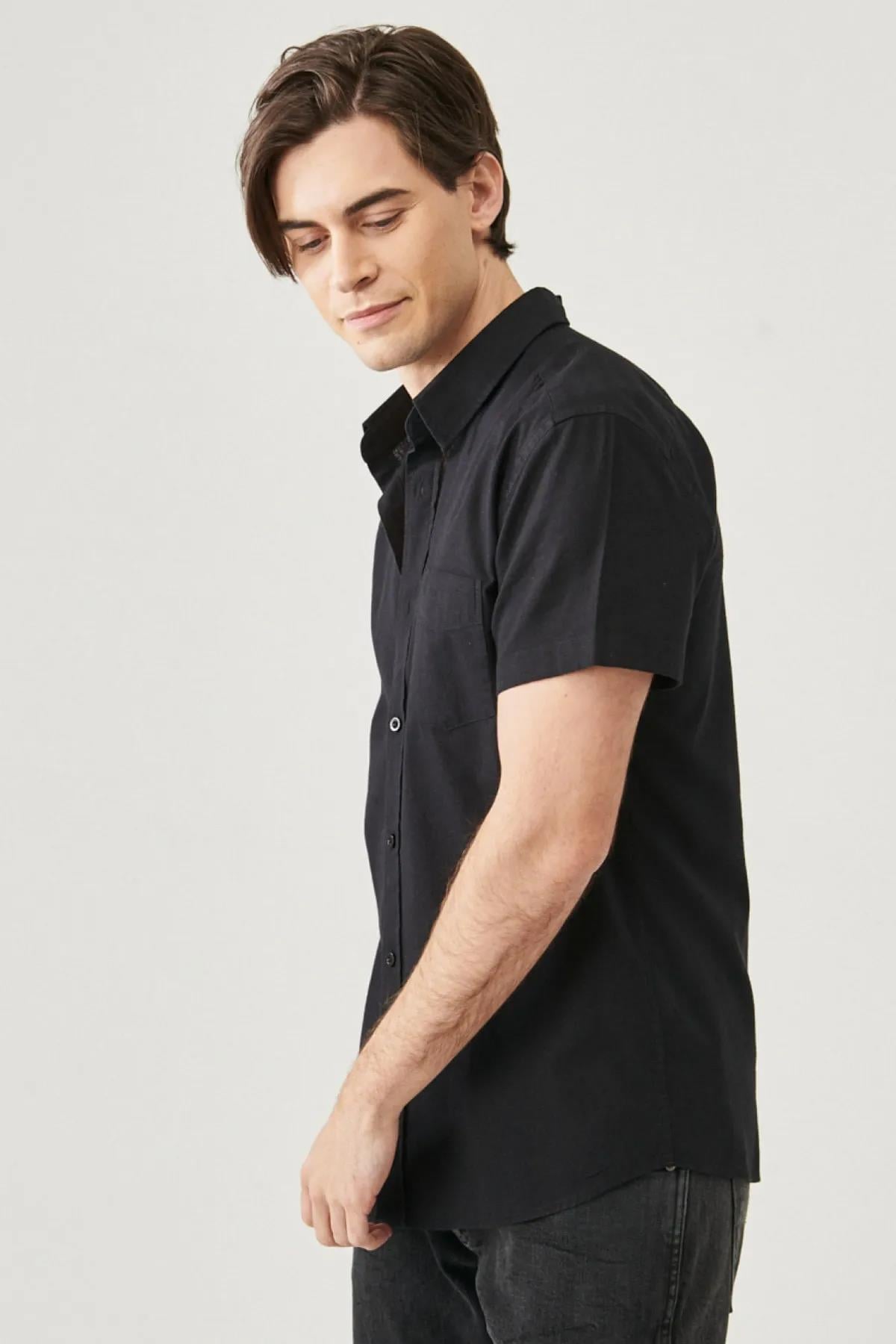 Wrangler Erkek Regular Fit Normal Kesim Kısa Kollu Gömlek - W5J7 - Wrangler - W5J7