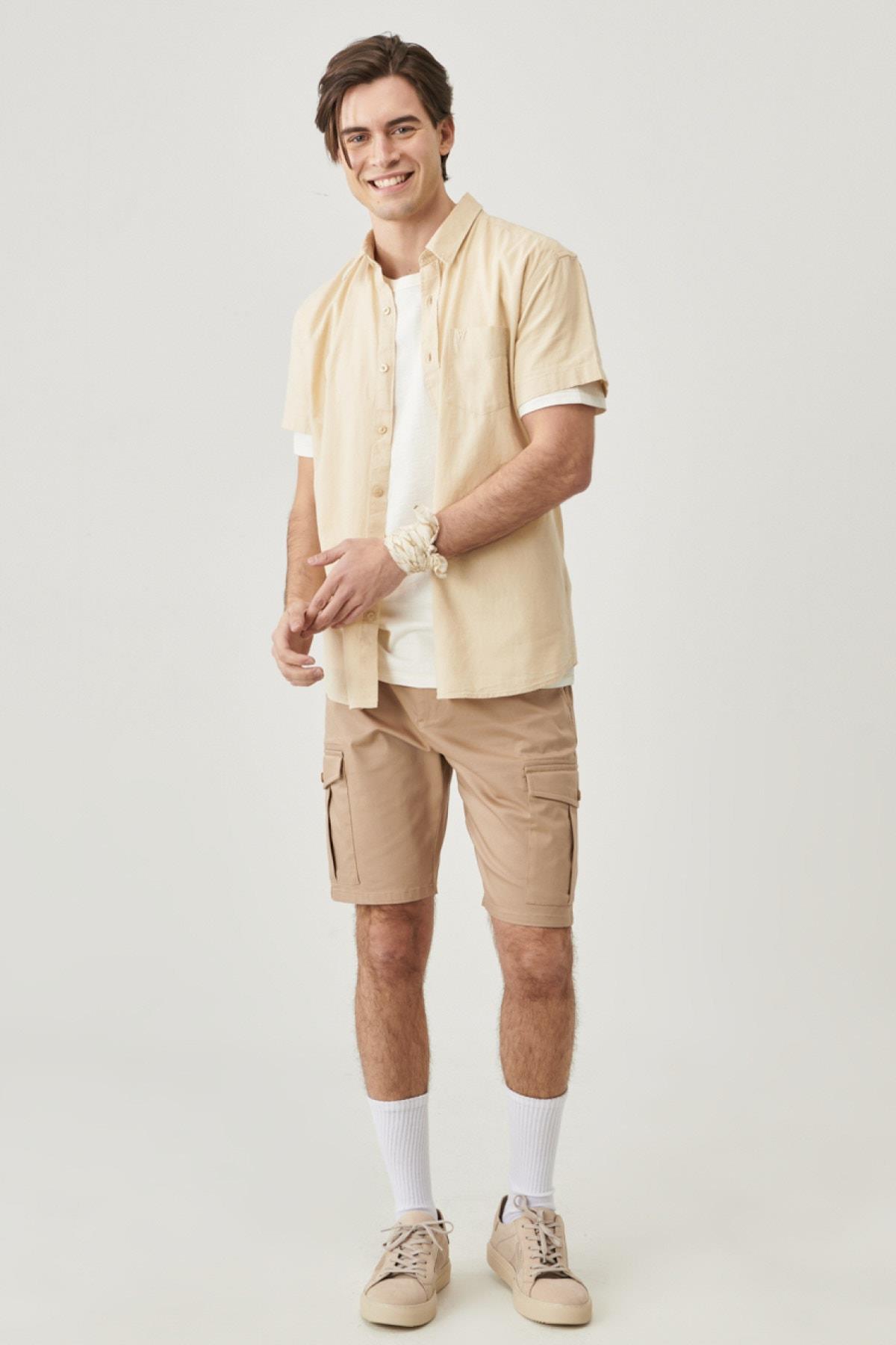 Wrangler Erkek Regular Fit Normal Kesim Kısa Kollu Gömlek - W5J7 - Wrangler - W5J7