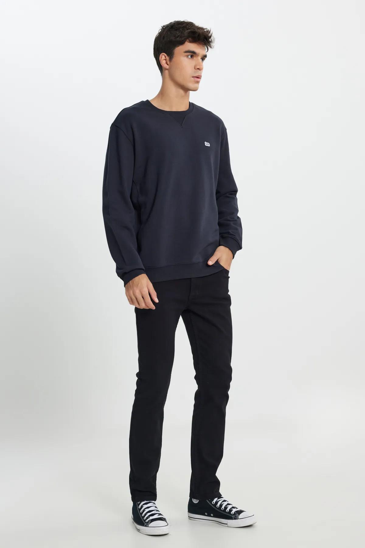 Wrangler Erkek Regular Fit Normal Kesim Pamuk Bisiklet Yaka Şardonlu Sweatshirt - L81IRY - Lee - L81IRY