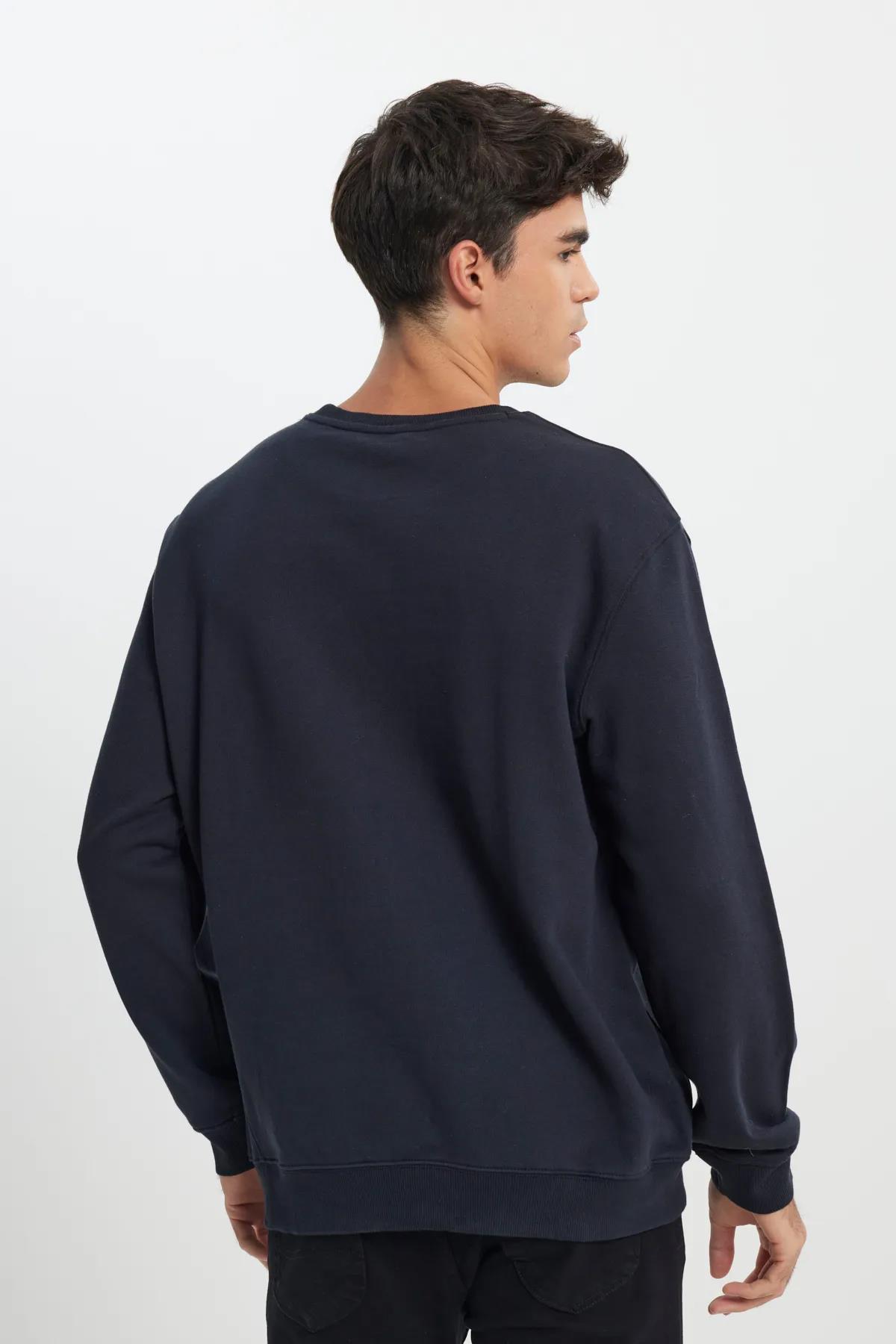 Wrangler Erkek Regular Fit Normal Kesim Pamuk Bisiklet Yaka Şardonlu Sweatshirt - L81IRY - Lee - L81IRY
