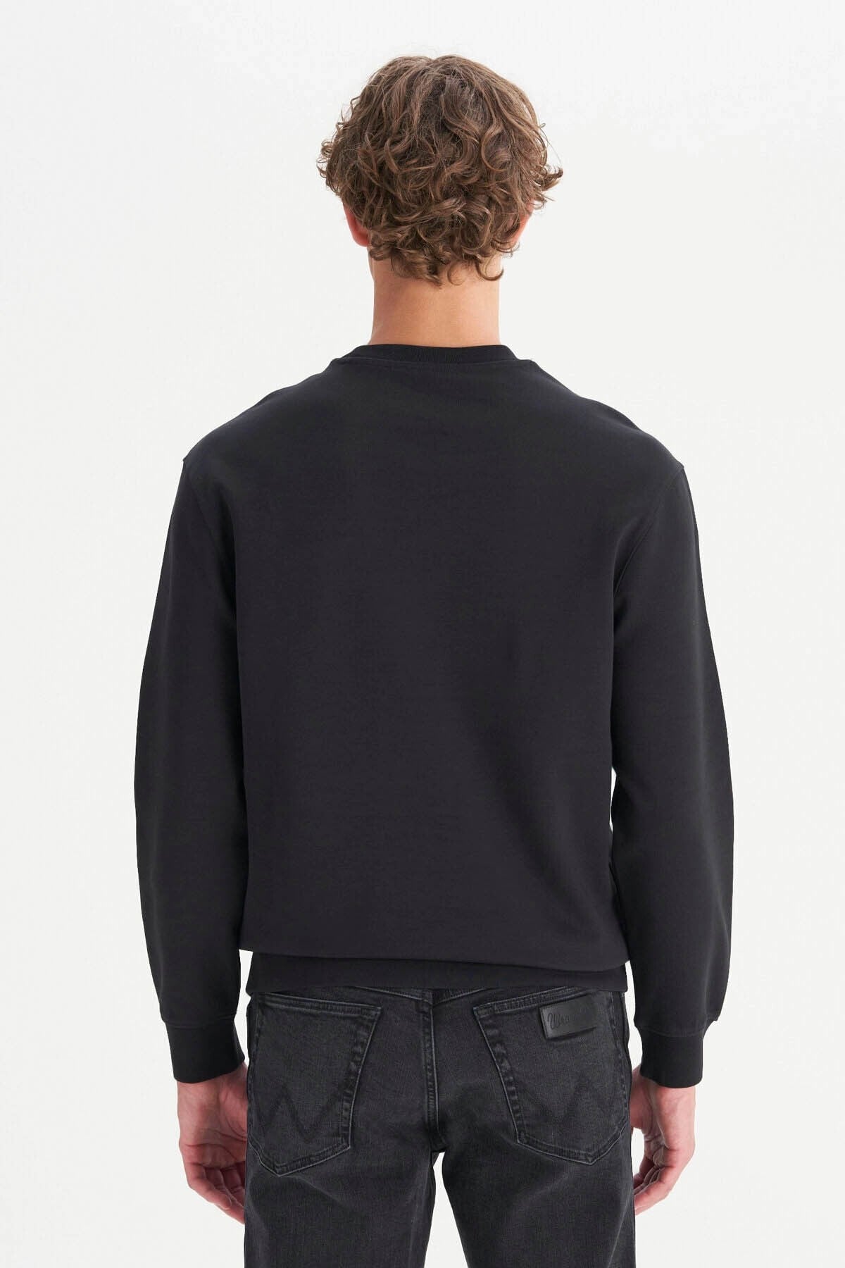 Wrangler Erkek Regular Fit Siyah Sweatshirt - W2520255001 - Wrangler - W2520255001