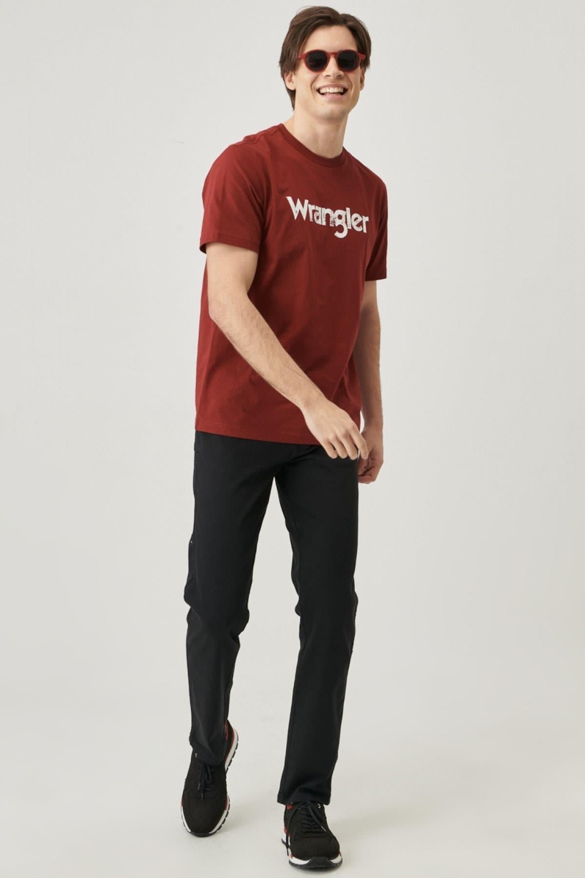 Wrangler Erkek Slim Fit Dar Kesim Denim Esnek Jean Kot Pantolon - W212331 - Wrangler - W212331