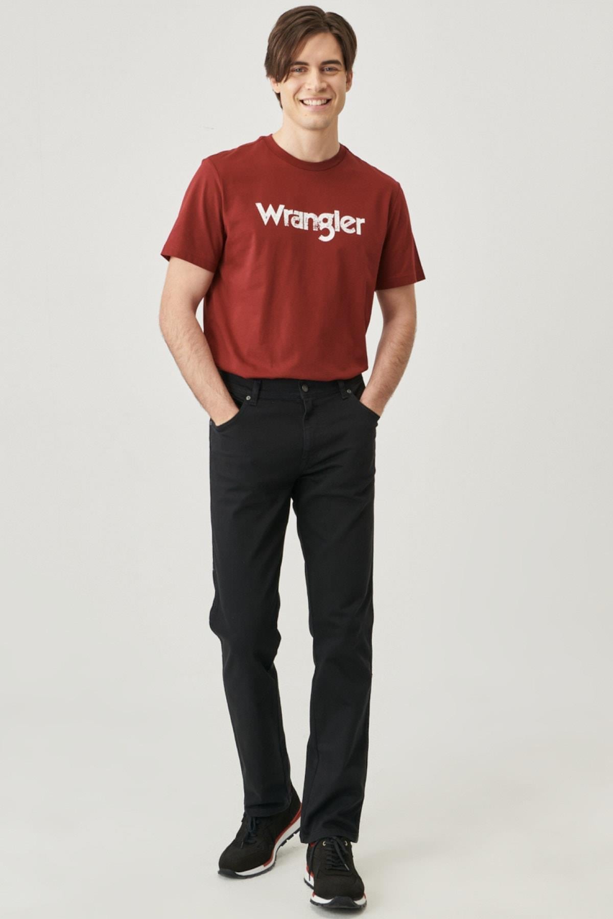 Wrangler Erkek Slim Fit Dar Kesim Denim Esnek Jean Kot Pantolon - W212331 - Wrangler - W212331