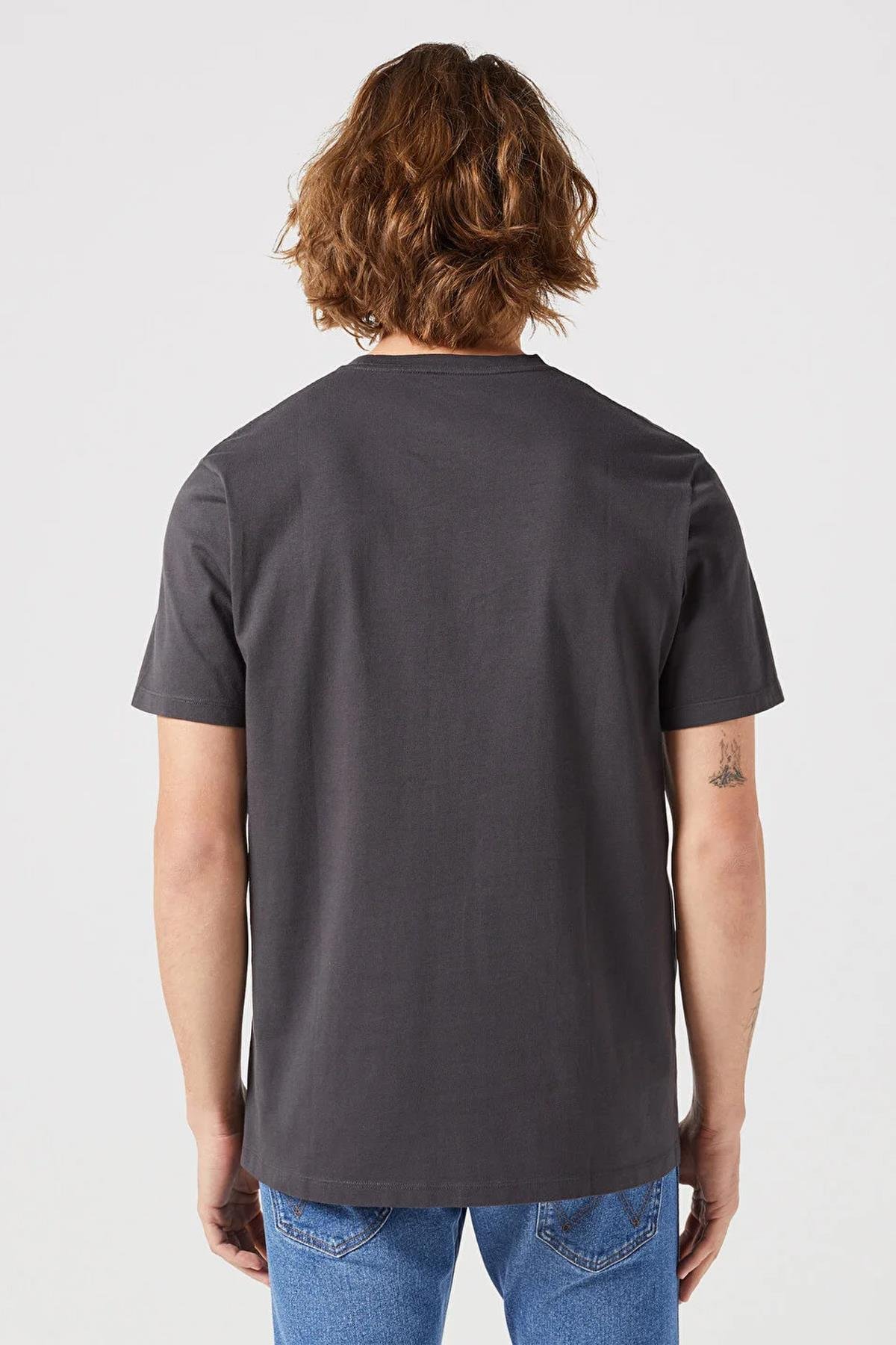 Wrangler Erkek T-shirt Siyah Yuvarlak Yaka Tişört - 5003142864 - Wrangler - 5003142864