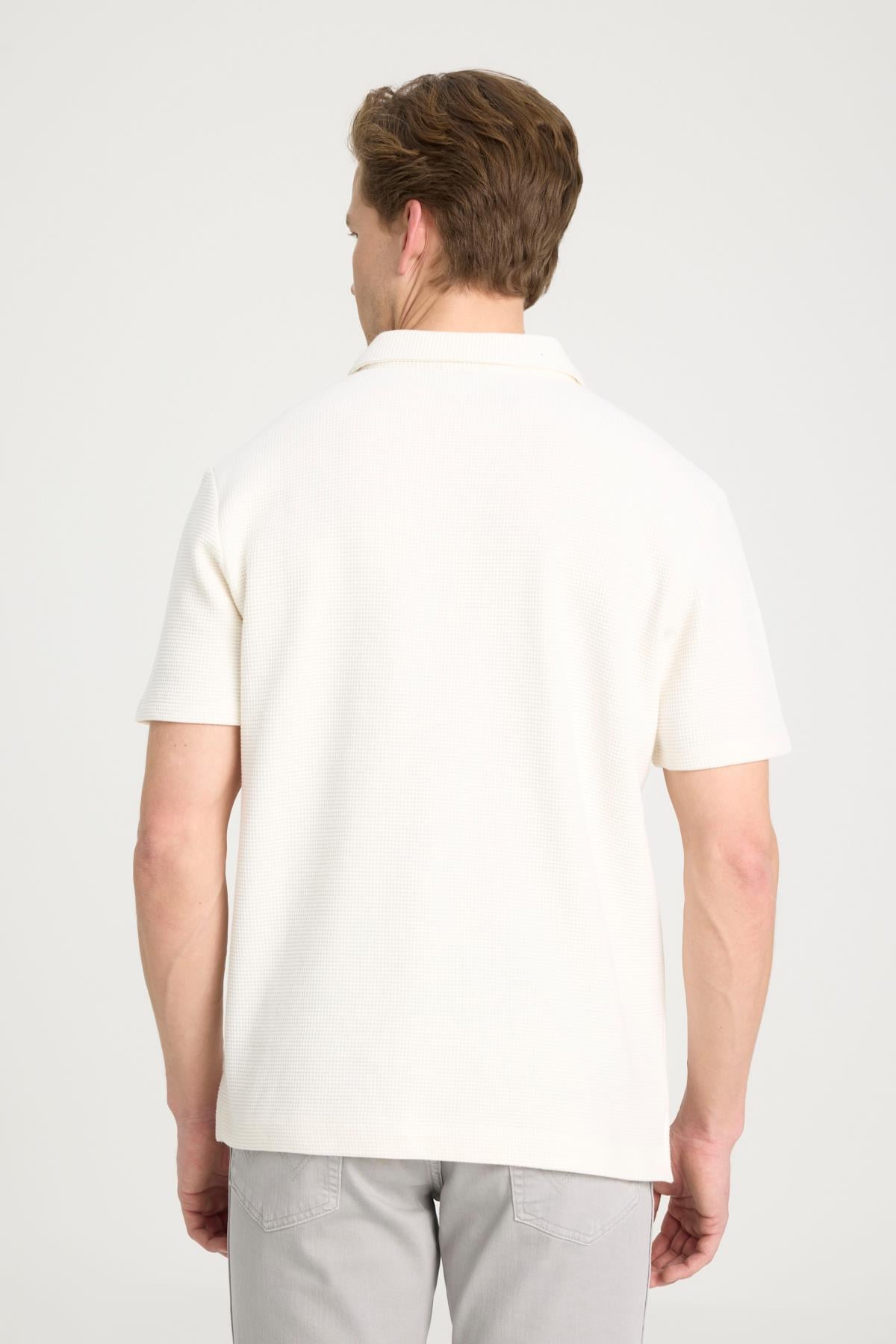 Wrangler Erkek Yarım Fermuarlı Polo Yaka Beyaz T-Shirt - W7NQ2052861Y - Wrangler - W7NQ2052861Y