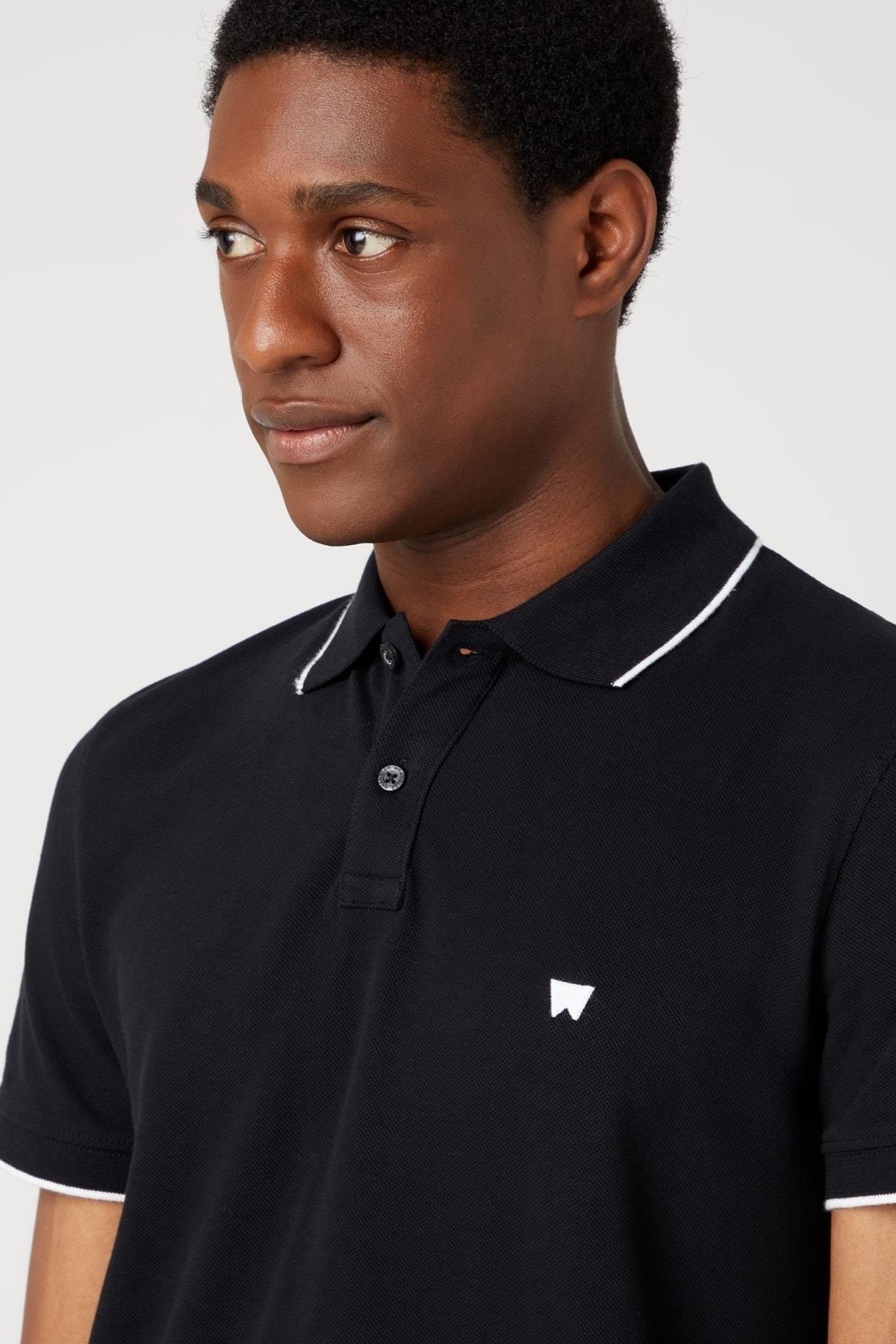 Wrangler Regular Fit Normal Kesim %100 Pamuk Polo Yaka Tişört - W7BHK41 - Wrangler - W7BHK41