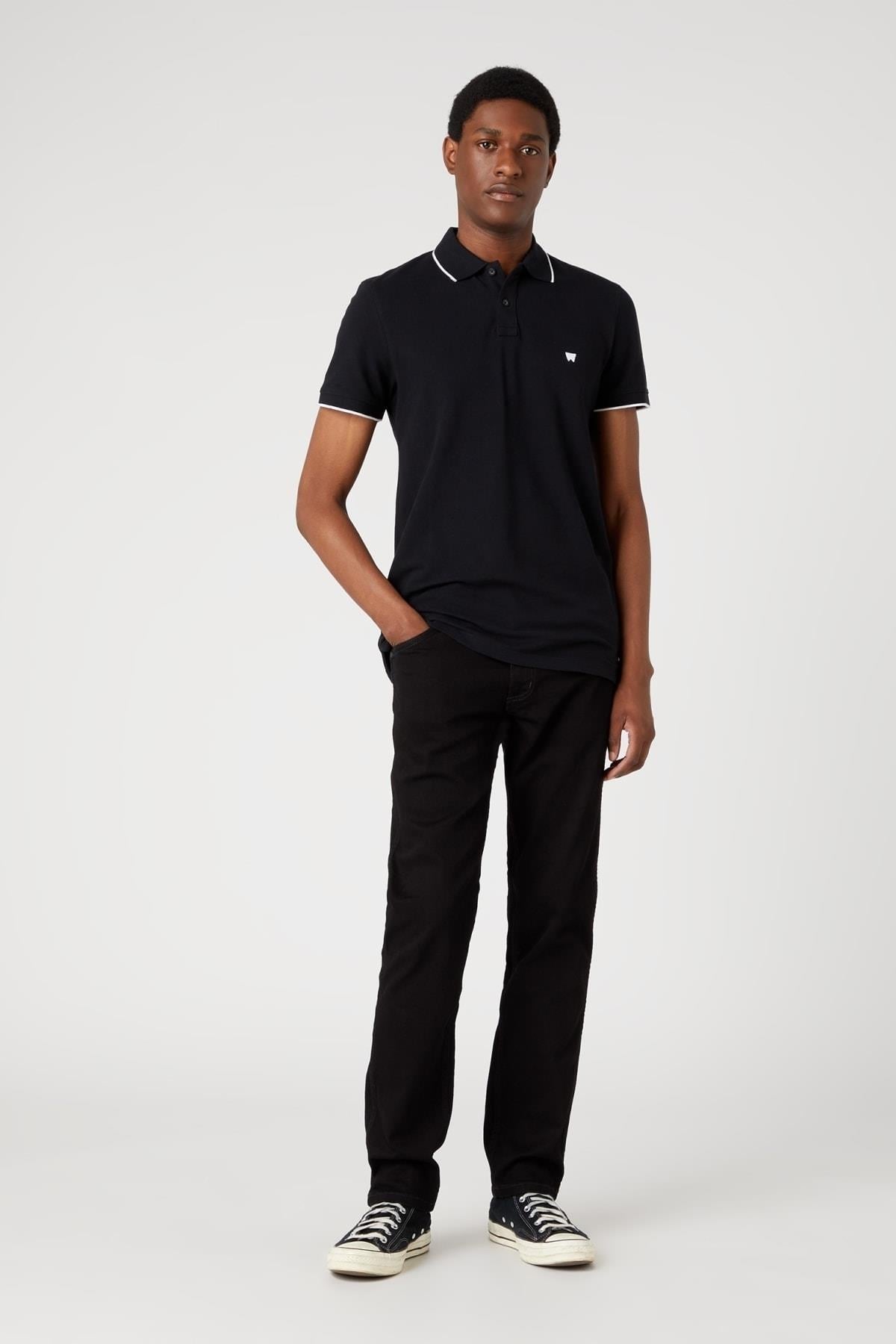 Wrangler Regular Fit Normal Kesim %100 Pamuk Polo Yaka Tişört - W7BHK41 - Wrangler - W7BHK41