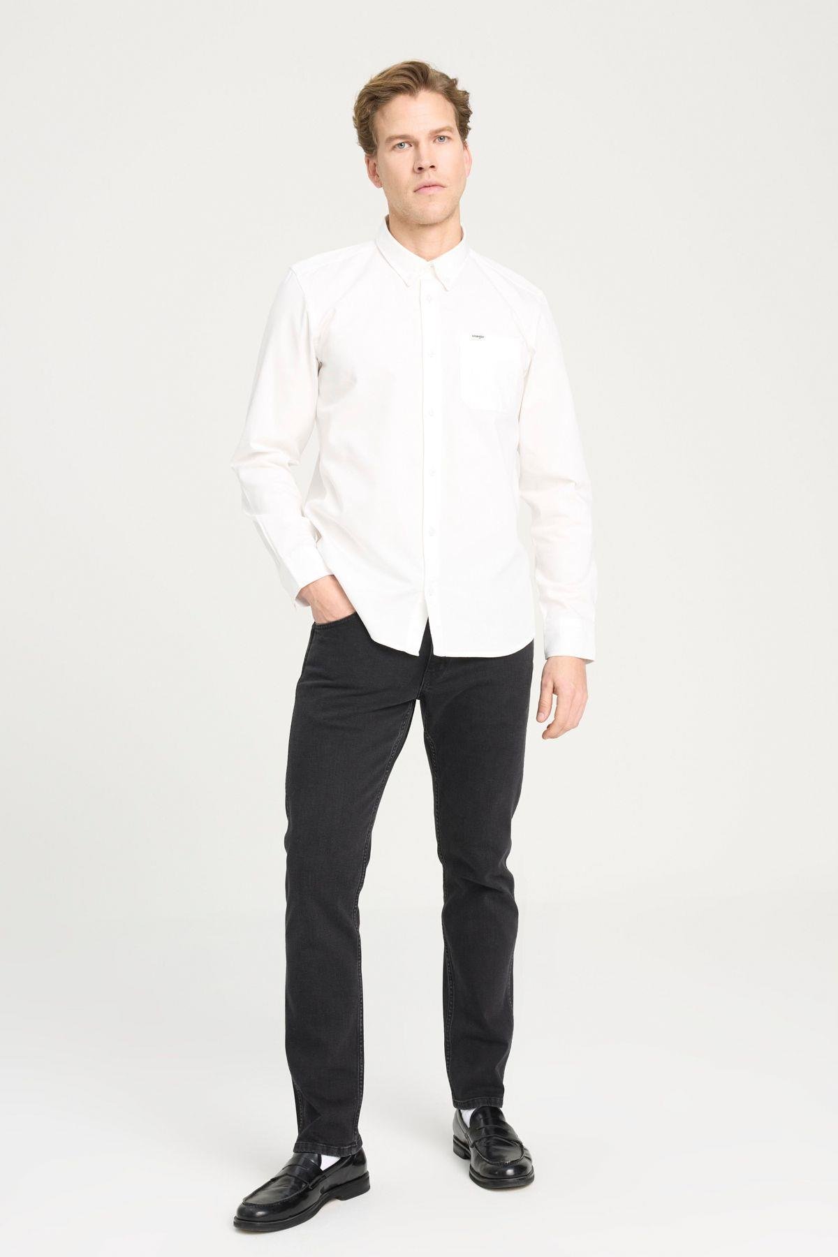 Wrangler Regular Fit Normal Kesim Düz Cepli Pamuk Gömlek - W241464 - Wrangler - W241464