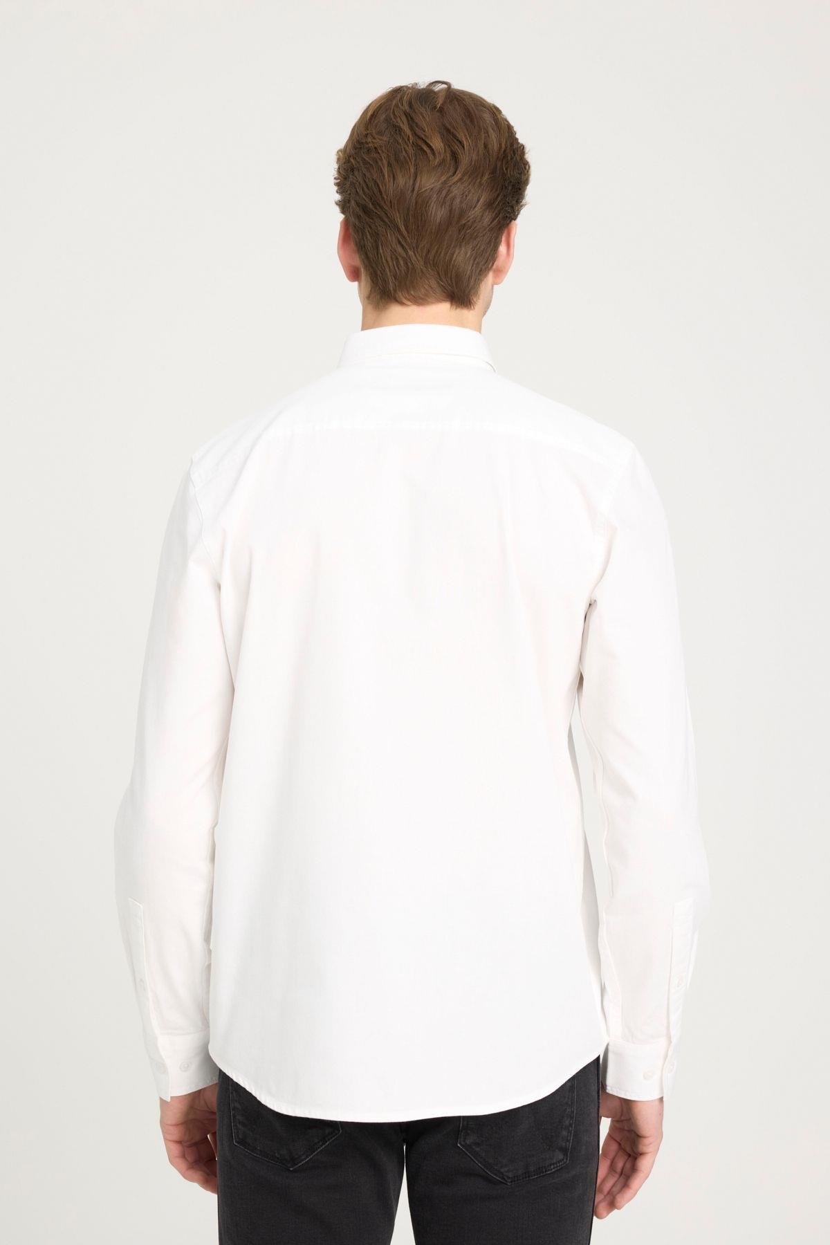 Wrangler Regular Fit Normal Kesim Düz Cepli Pamuk Gömlek - W241464 - Wrangler - W241464