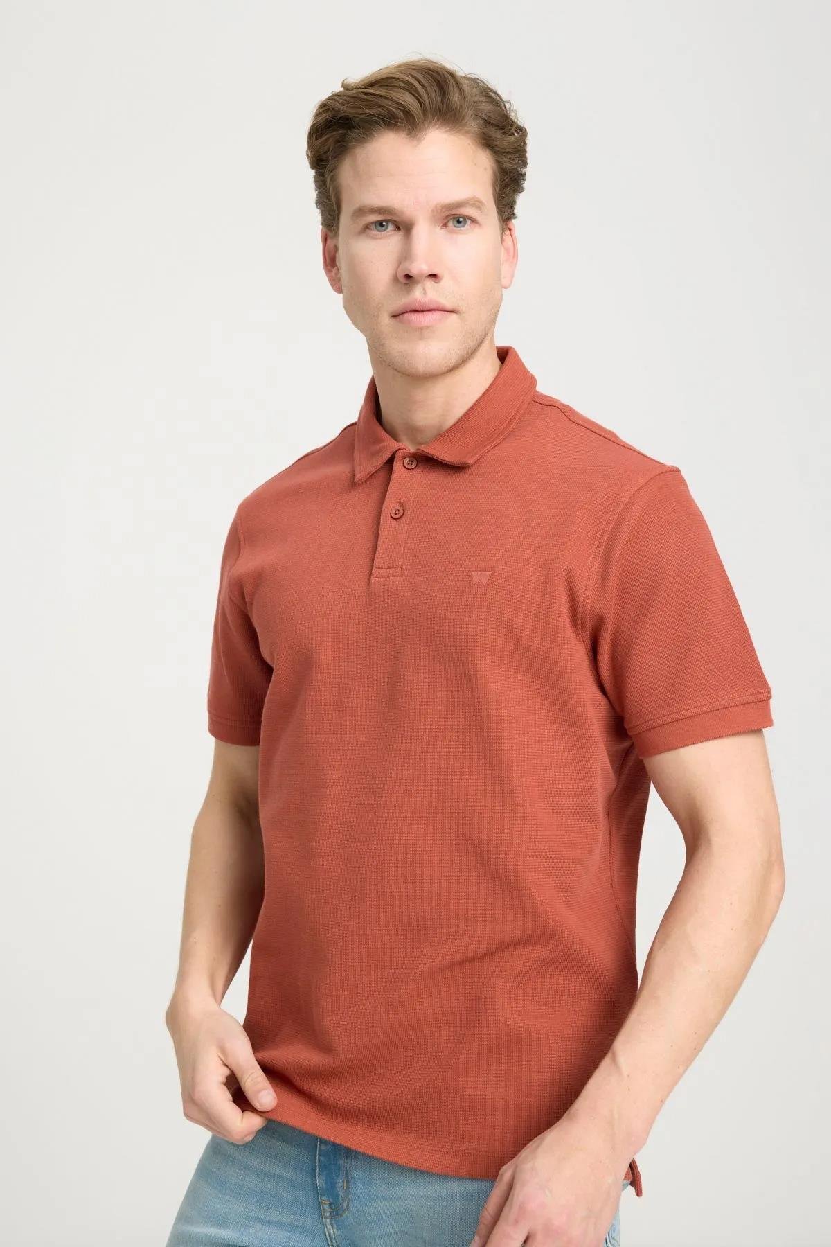Wrangler Regular Fit Normal Kesim Erkek Polo Yaka Tişört - W241557  - Wrangler - W241557