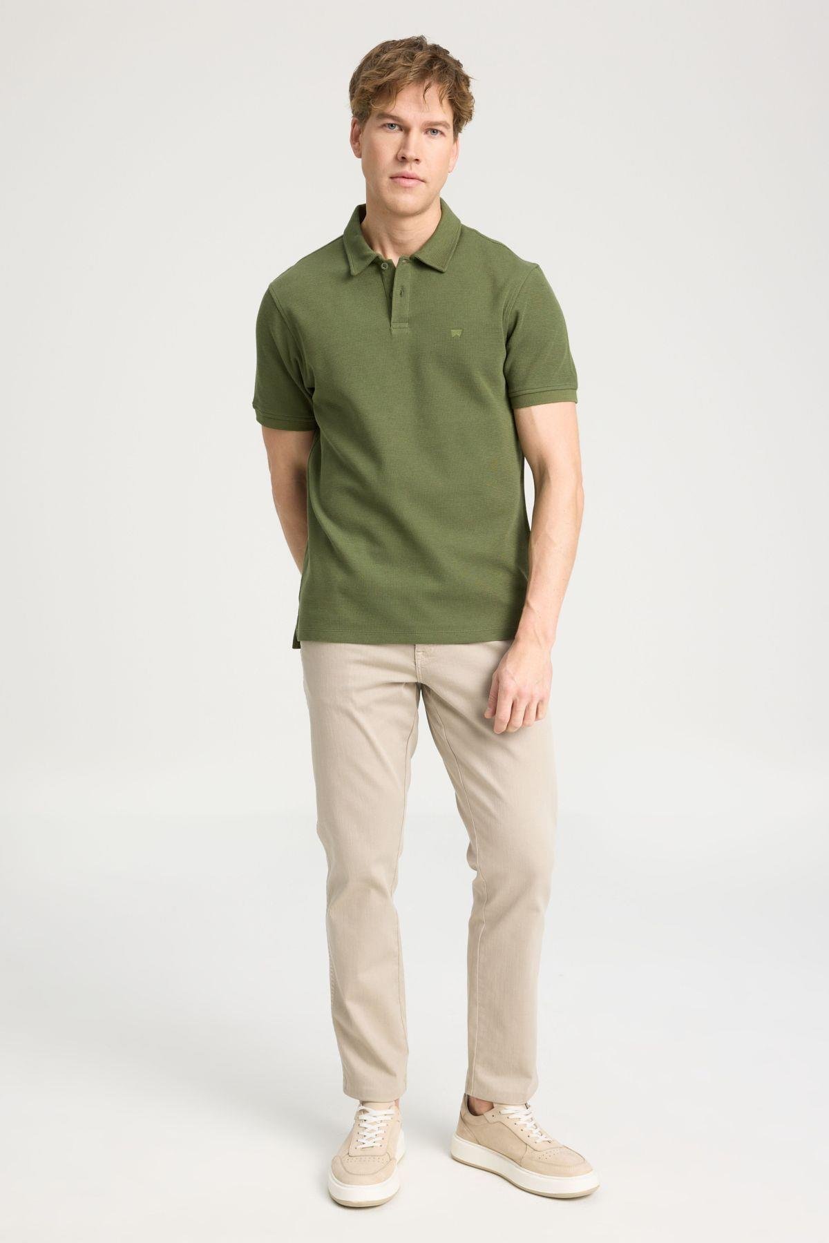 Wrangler Regular Fit Normal Kesim Erkek Polo Yaka Tişört - W241557  - Wrangler - W241557