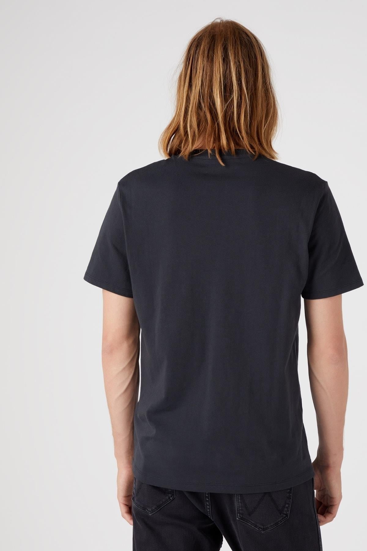 Wrangler Regular Fit Normal Kesim Pamuklu Bisiklet Yaka Tişört - W70PEE  - Wrangler - W70PEE