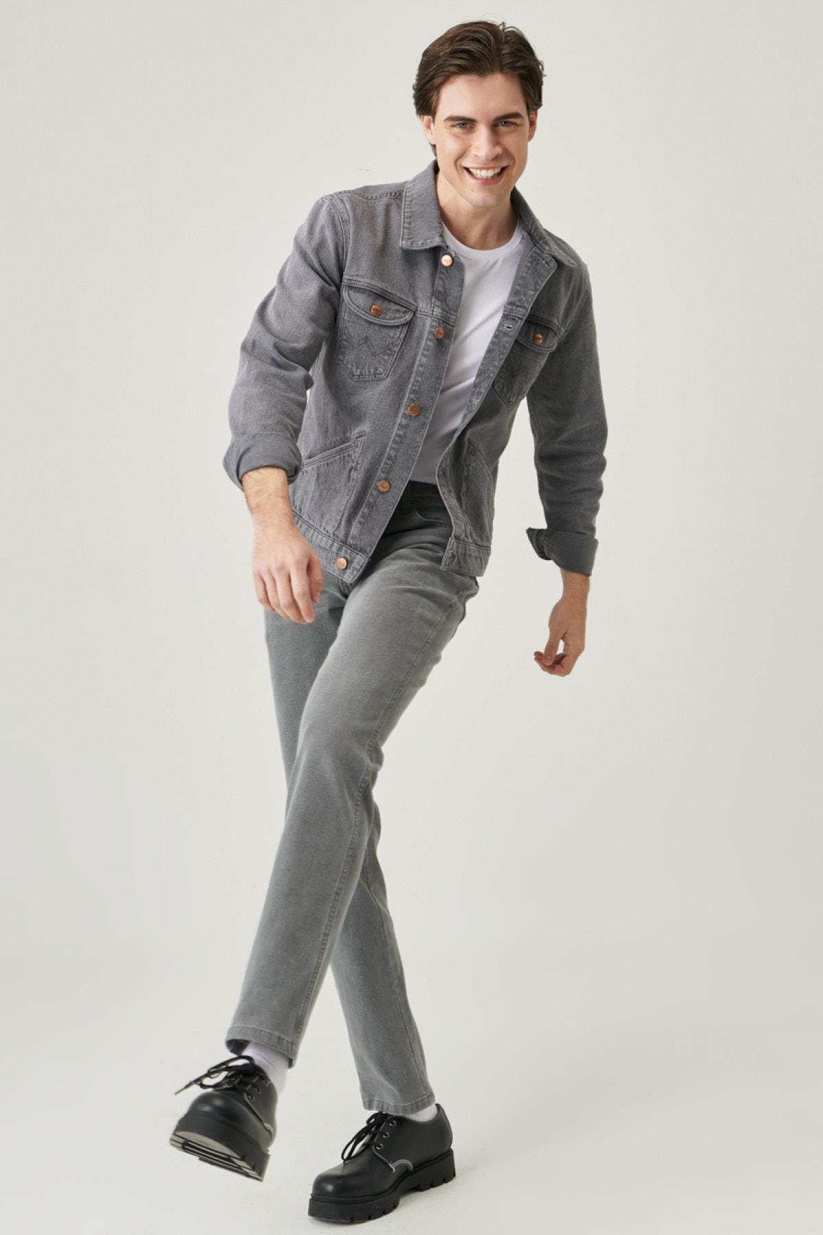 Wrangler Regular Fit Rahat Kesim Pamuklu Denim Kot Ceket - W4MJ - Wrangler - W4MJ