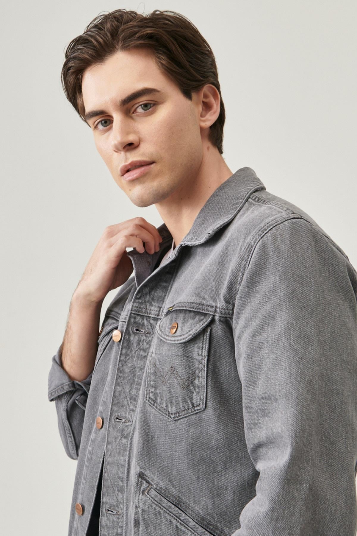 Wrangler Regular Fit Rahat Kesim Pamuklu Denim Kot Ceket - W4MJ - Wrangler - W4MJ