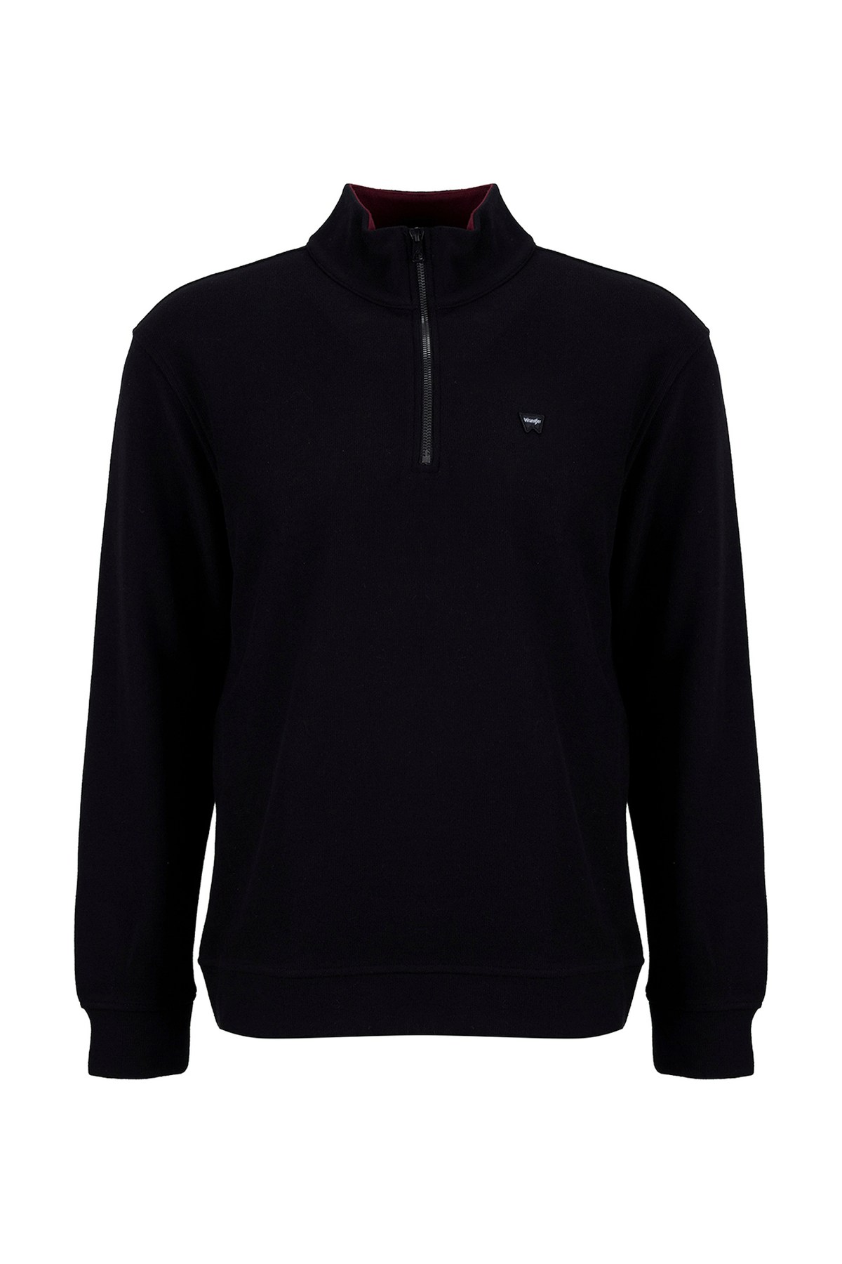 Wrangler Selanik Half Zip Erkek Siyah Sweatshirt-W2620081001 - Wrangler - 5003414740