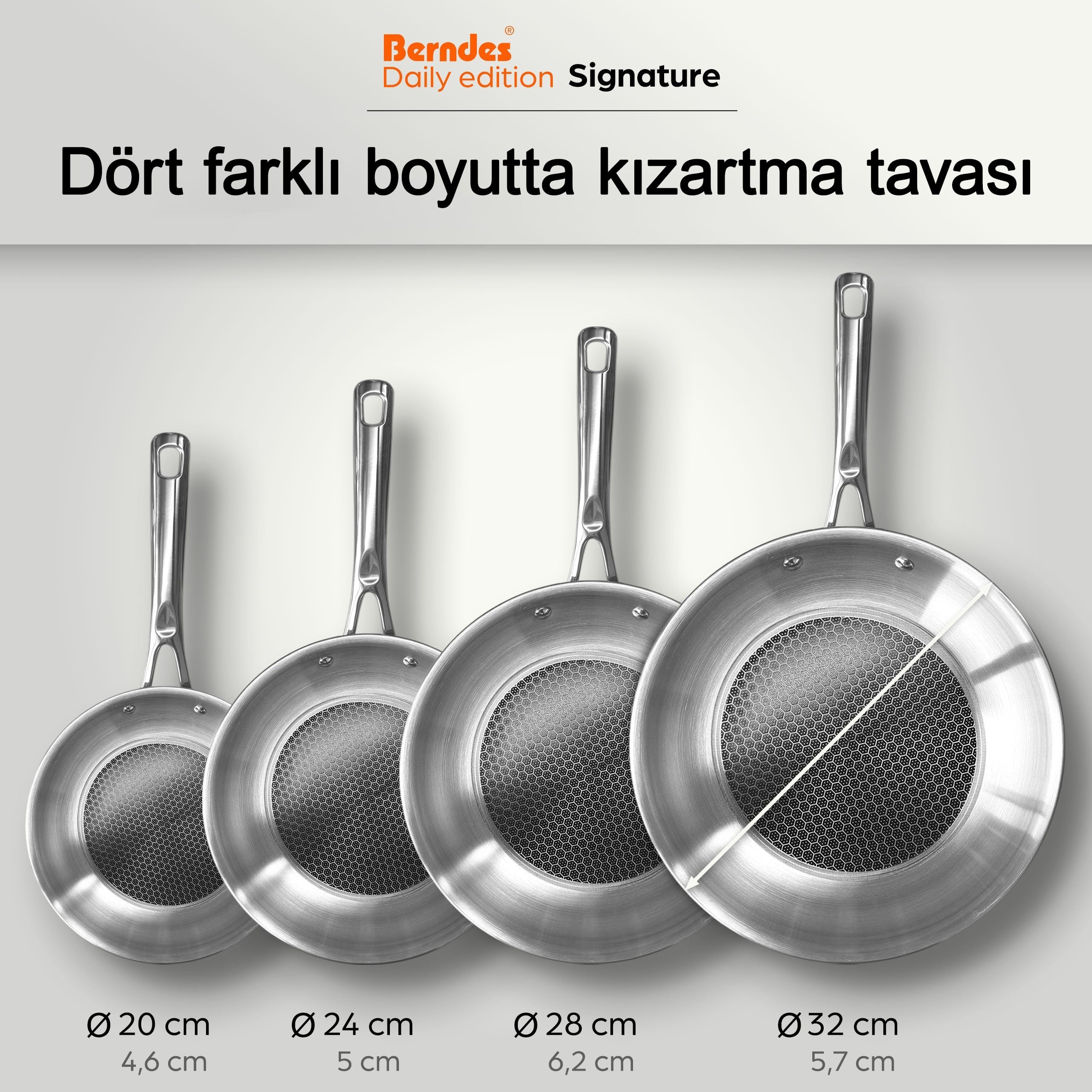 099320 Signature Paslanmaz Çelik Tava 20 cm