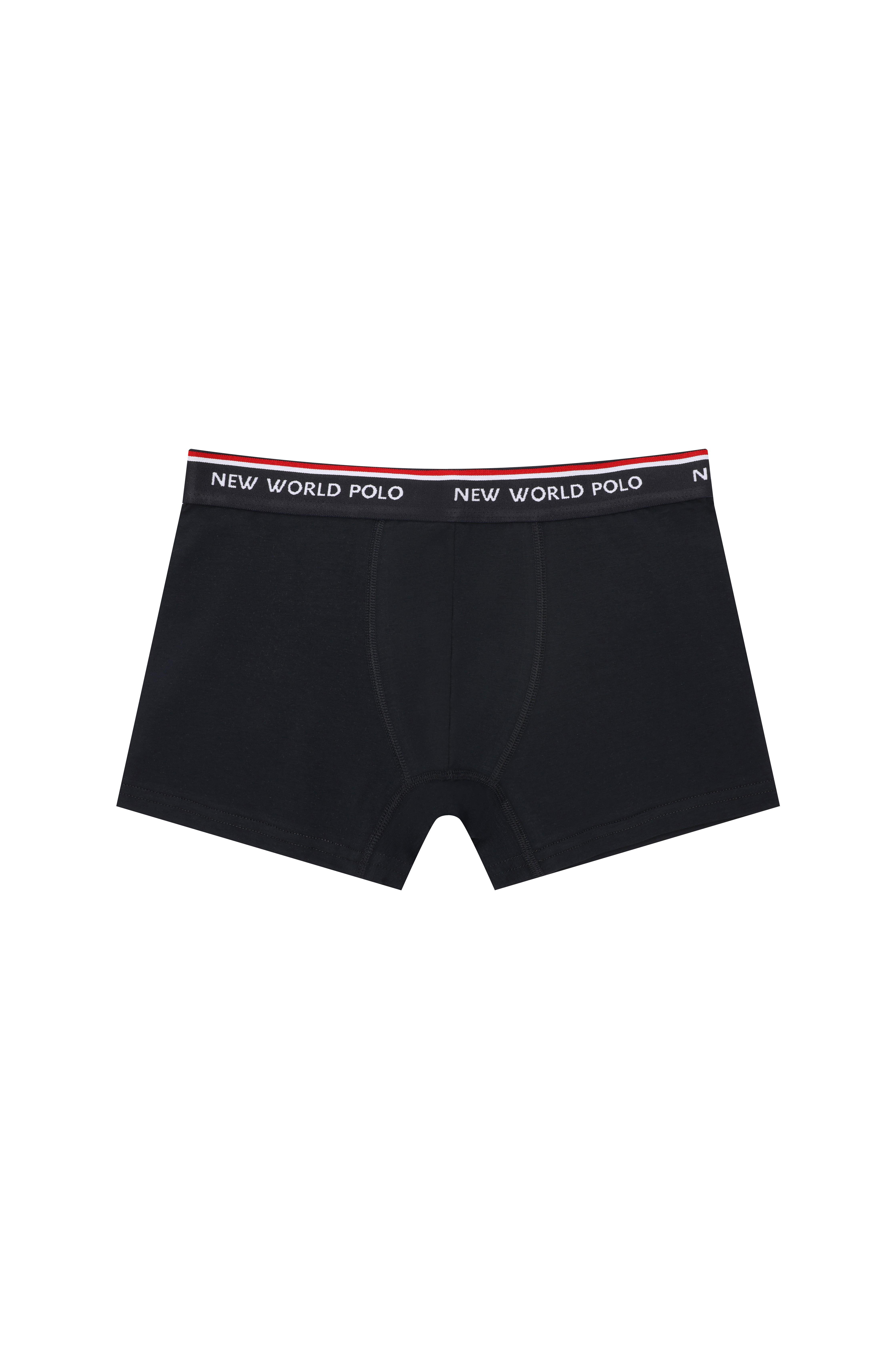 Basic 3'lü Boxer Siyah Likralı Boxer Set 23SSM1003