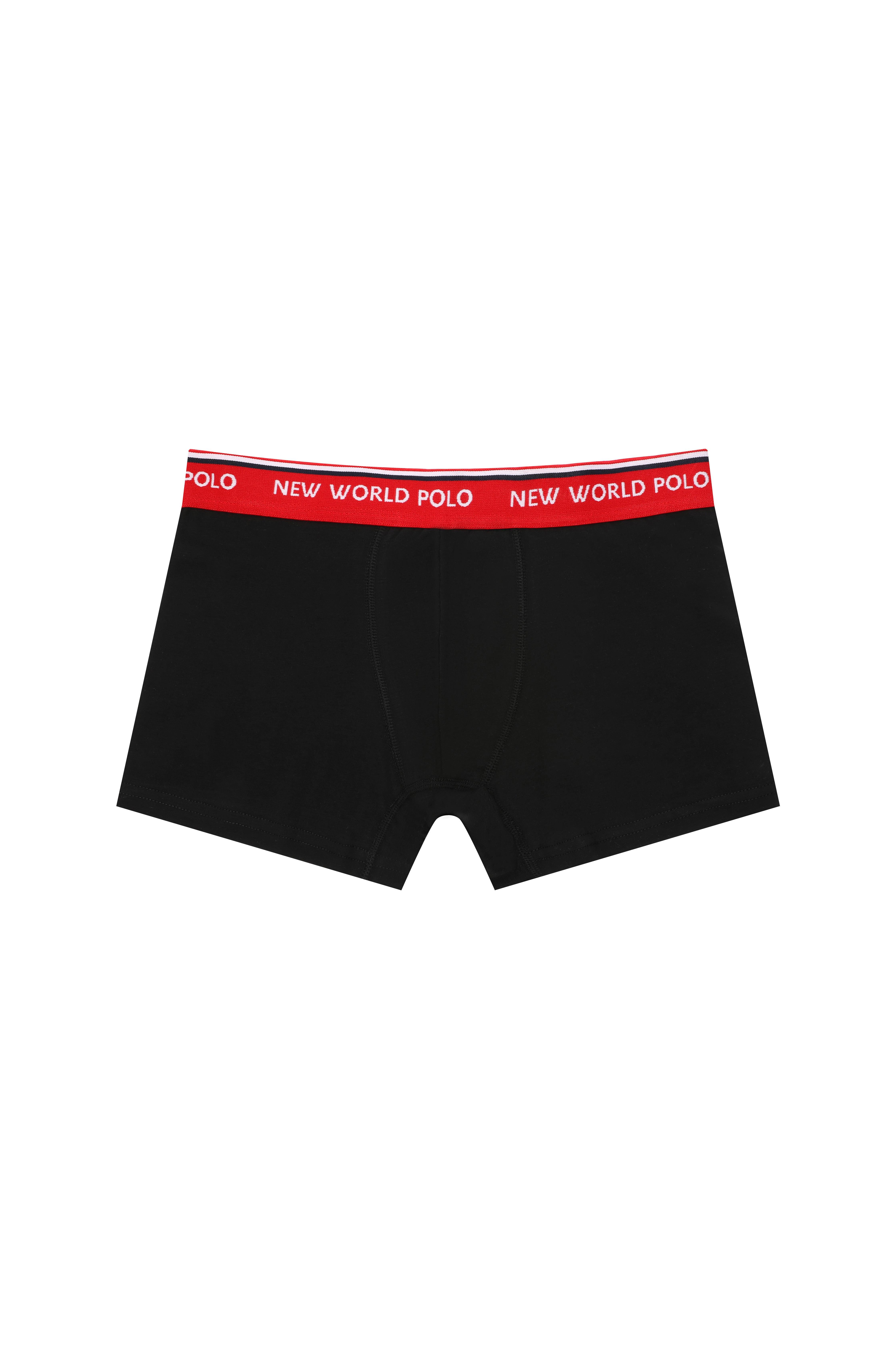 Basic 3'lü Boxer Siyah Likralı Boxer Set 23SSM1003