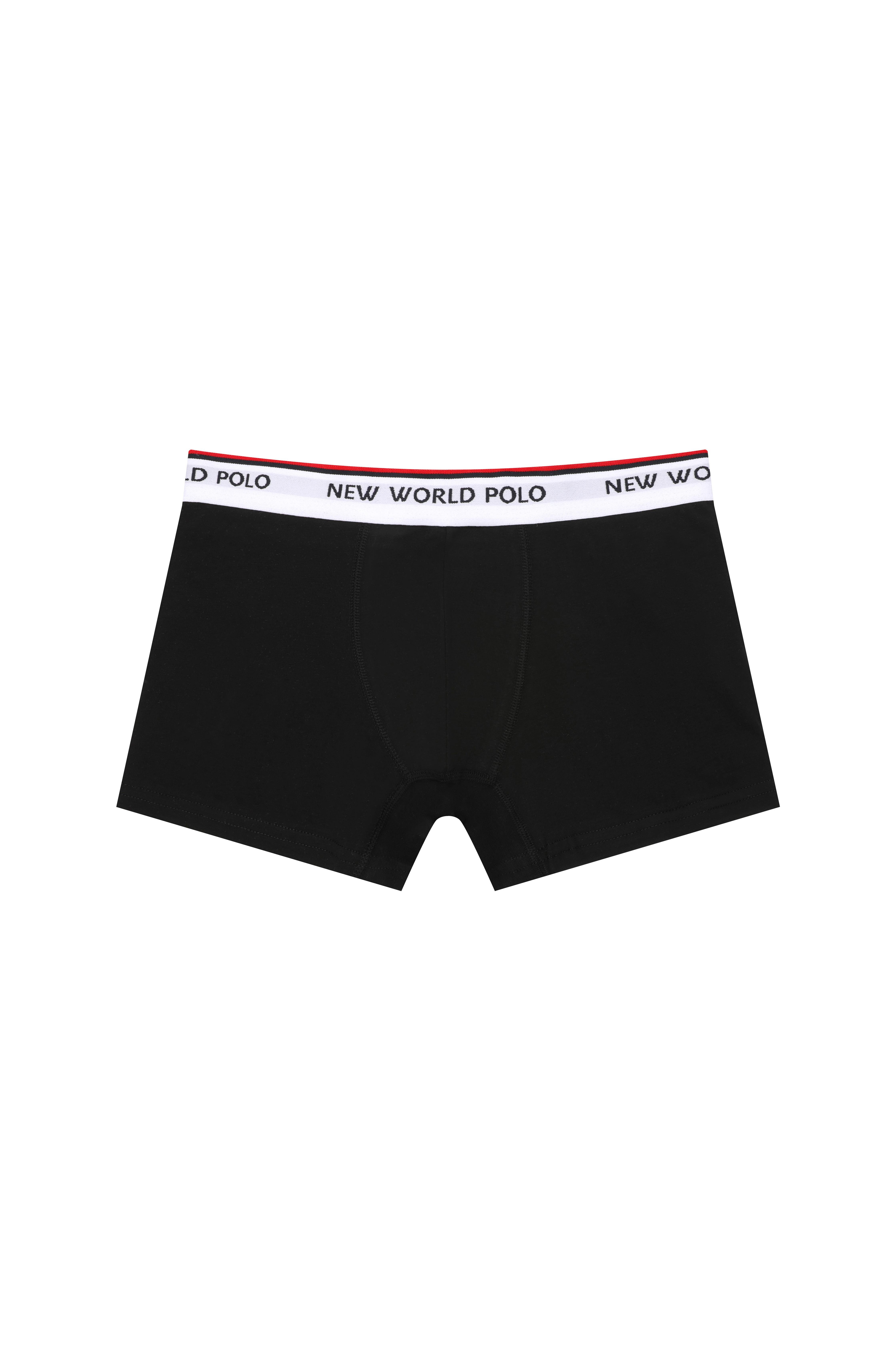 Basic 3'lü Boxer Siyah Likralı Boxer Set 23SSM1003