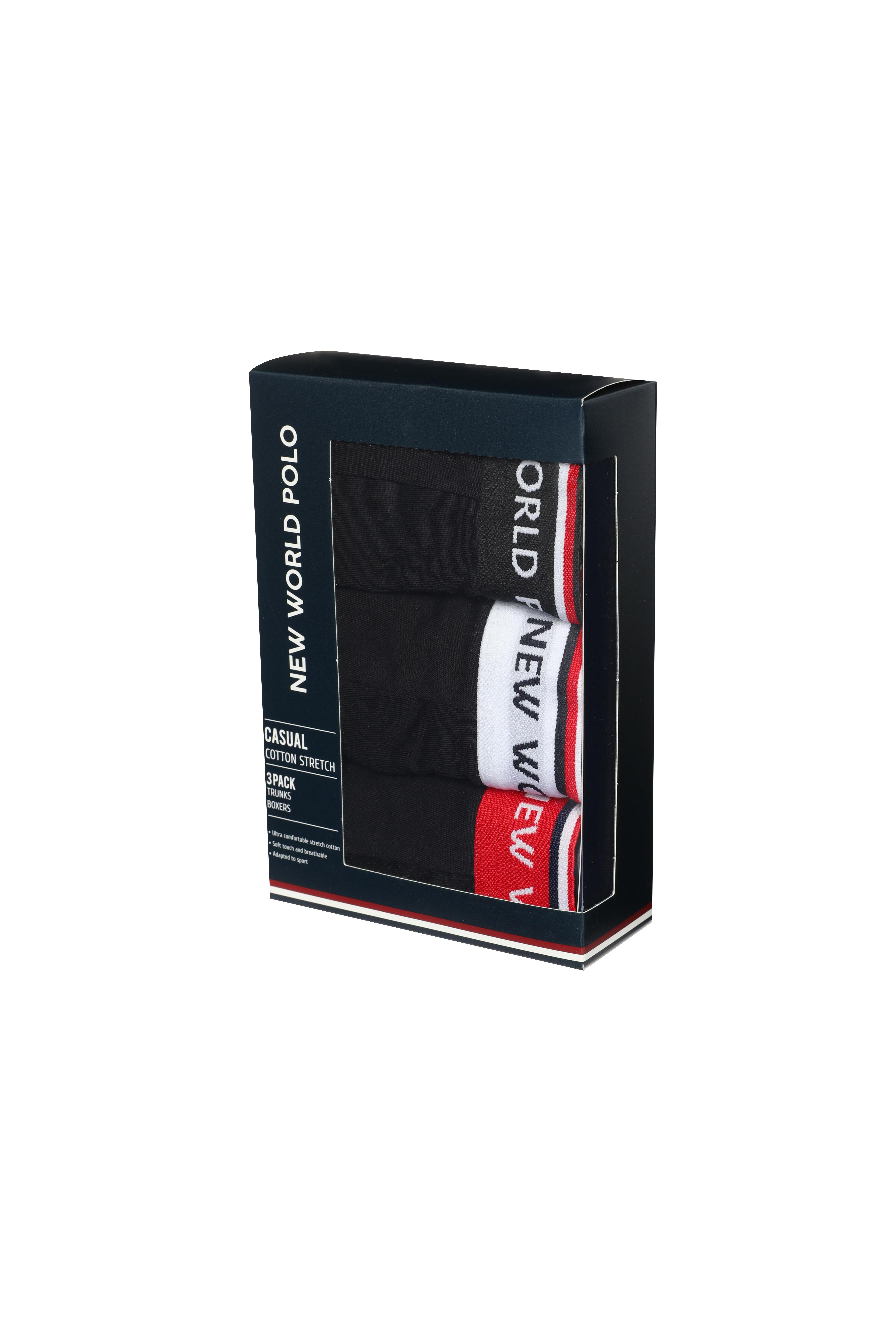 Basic 3'lü Boxer Siyah Likralı Boxer Set 23SSM1003