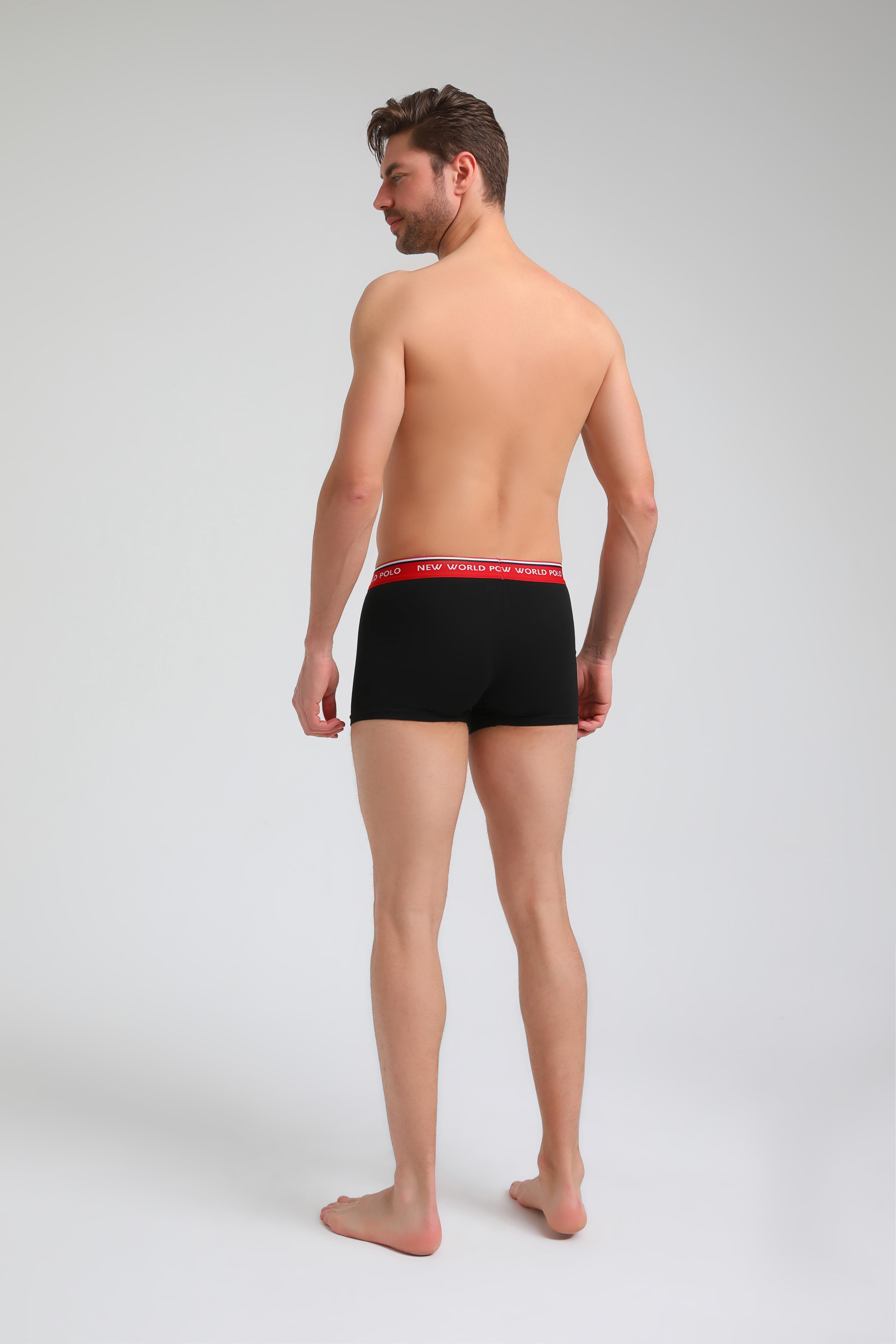 Basic 3'lü Boxer Siyah Likralı Boxer Set 23SSM1003