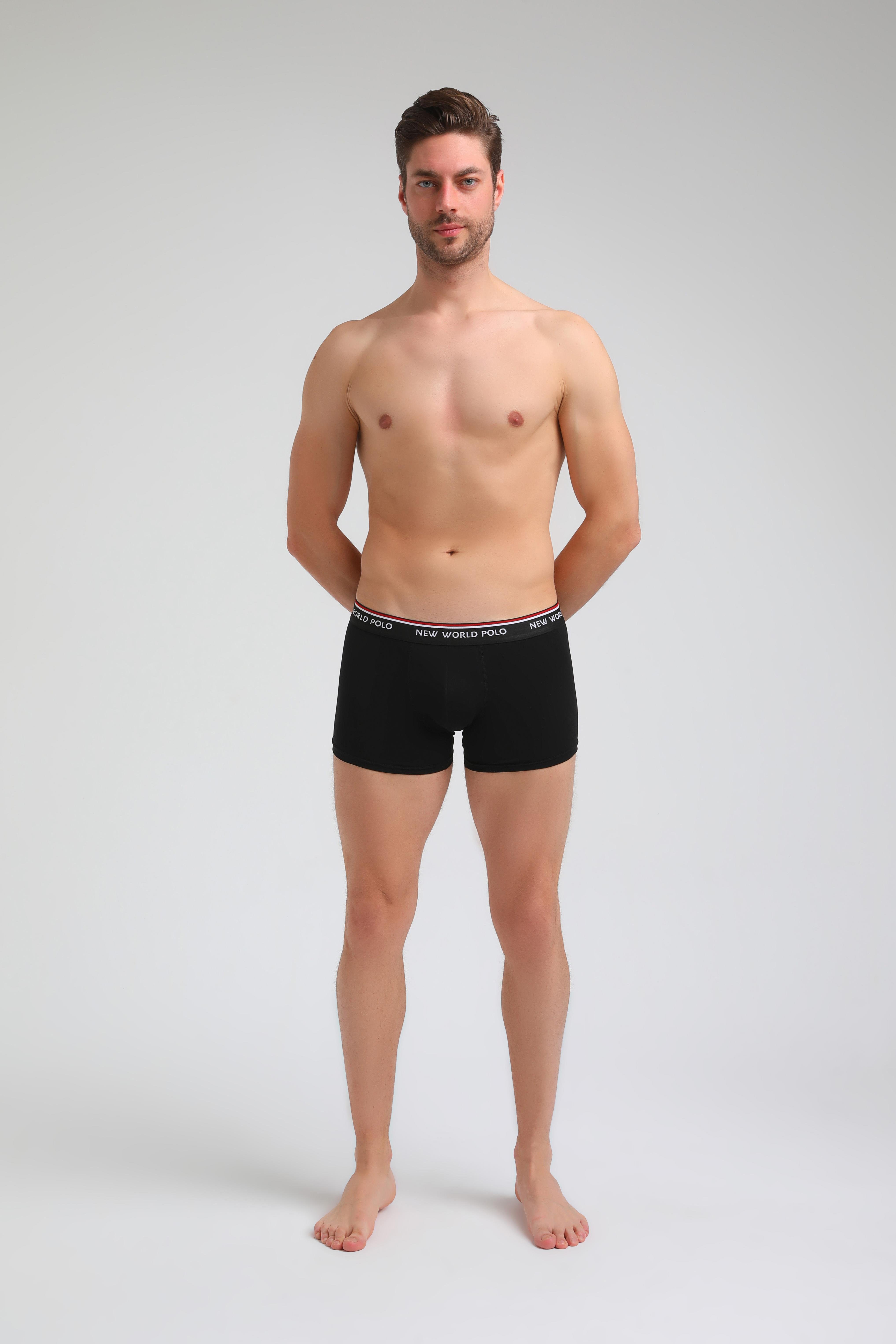 Boxer Siyah-Siyah-Siyah Slim Fit Boxer 23SSM1003