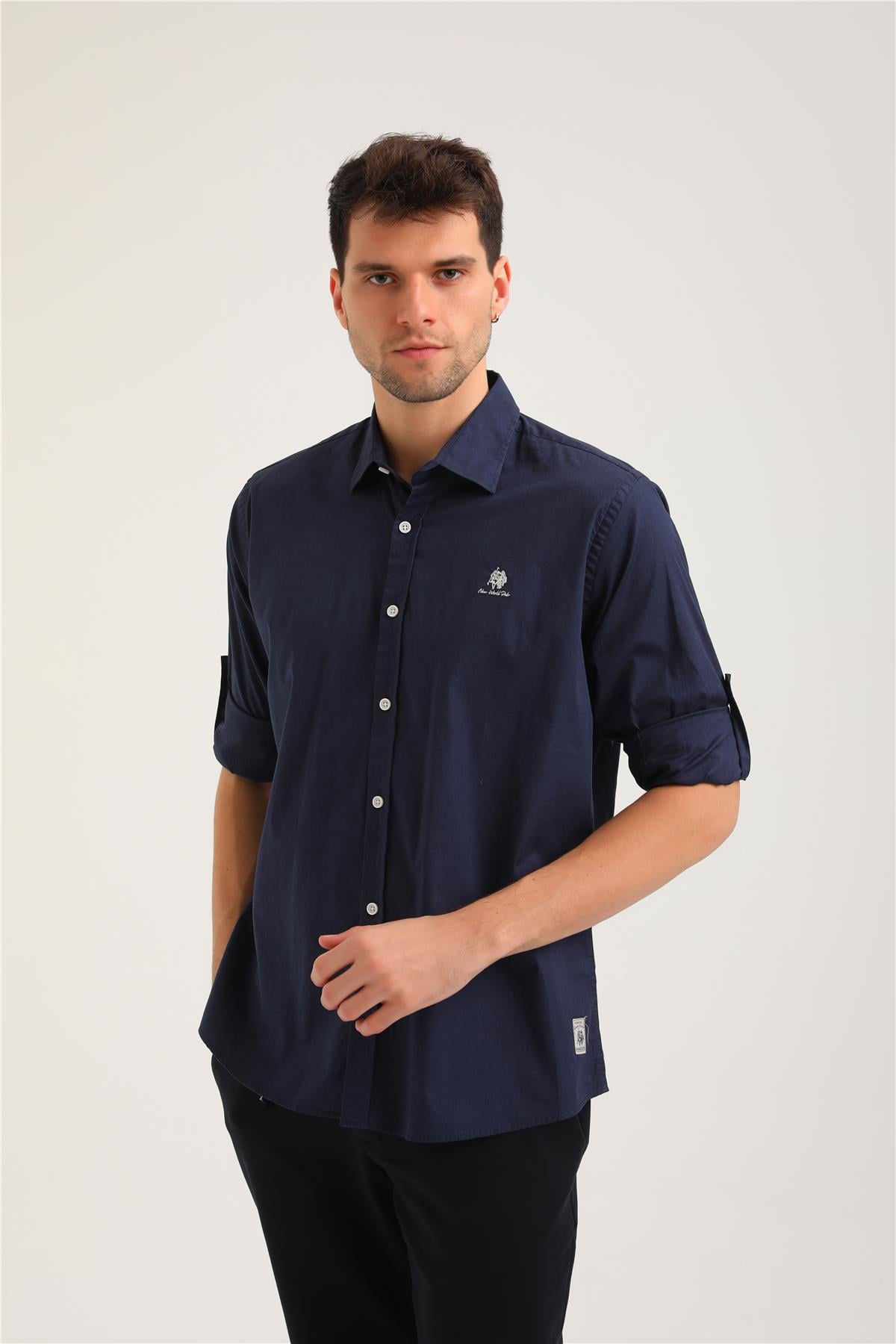 Gömlek Lacivert Slim Fit Gömlek 24SSM30003