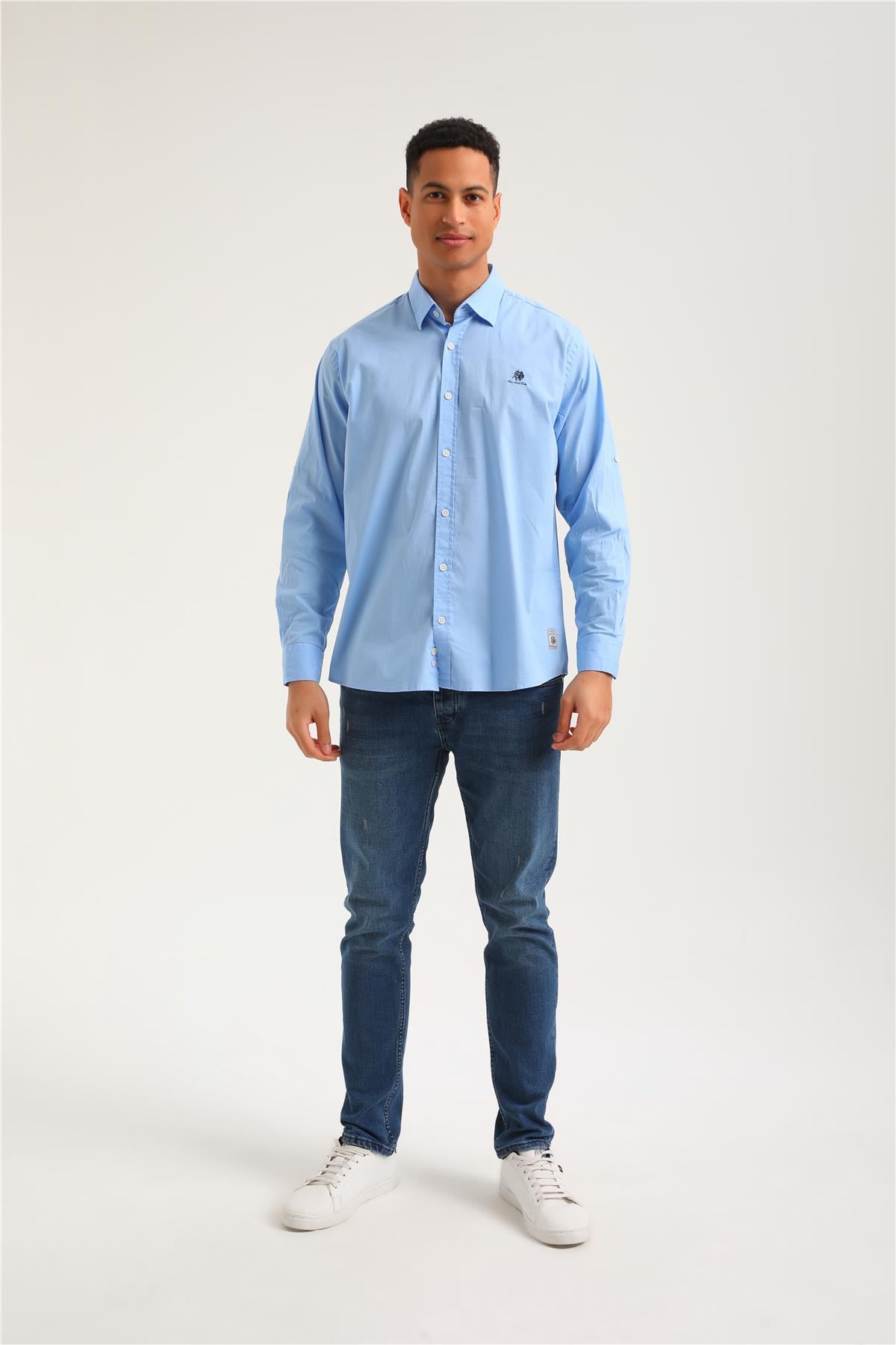 Gömlek Mavi Slim Fit Gömlek 24SSM30003