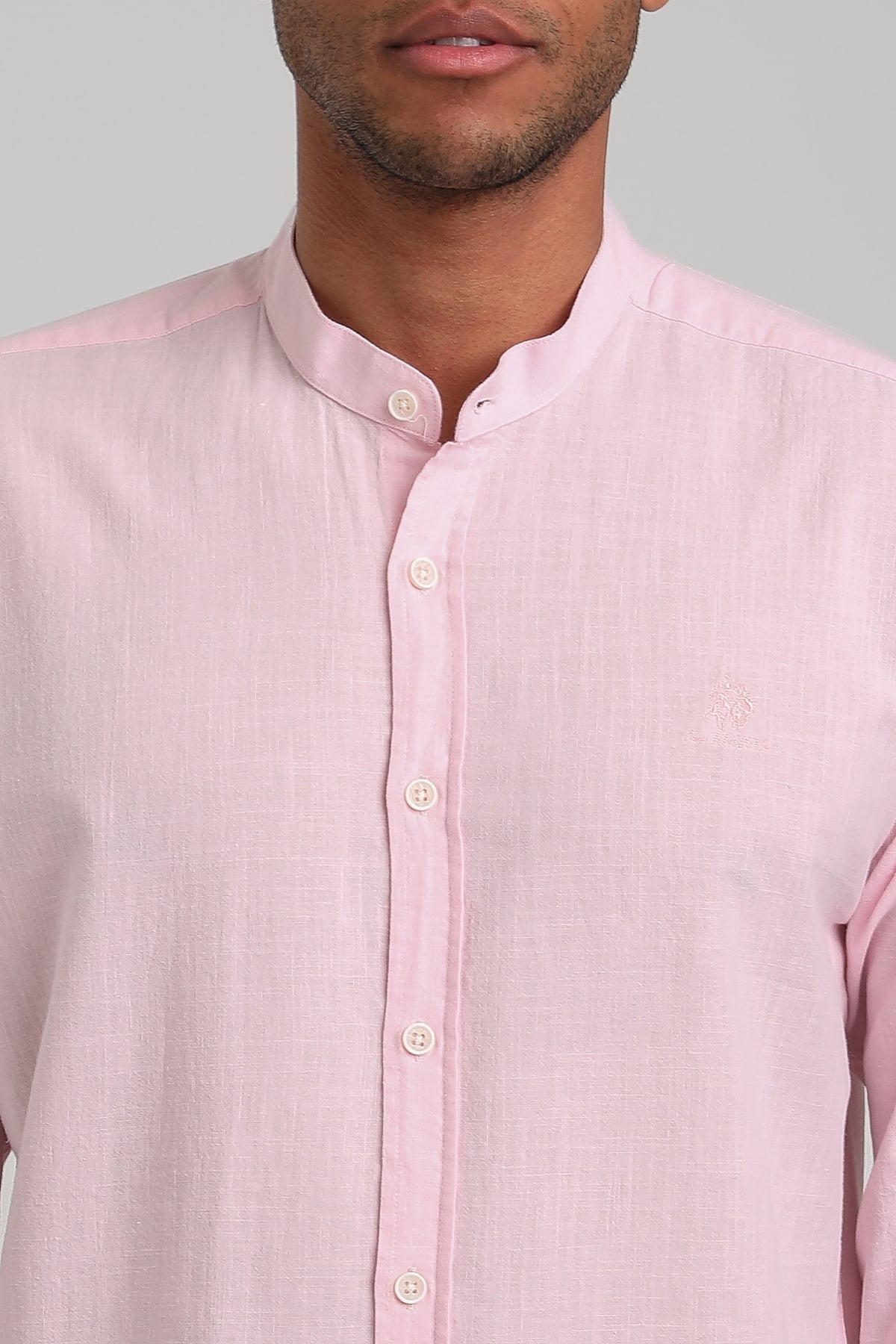 Gömlek Pembe Regular Custom Gömlek 24SSM30001