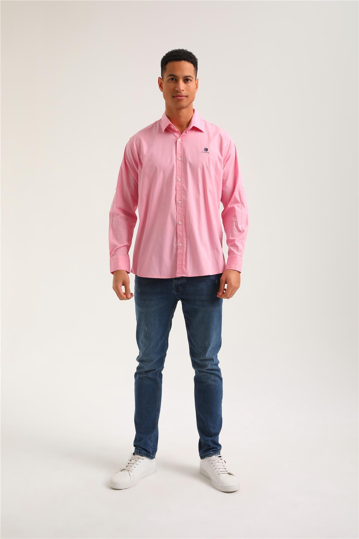 Gömlek Pembe Slim Fit Gömlek 24SSM30003