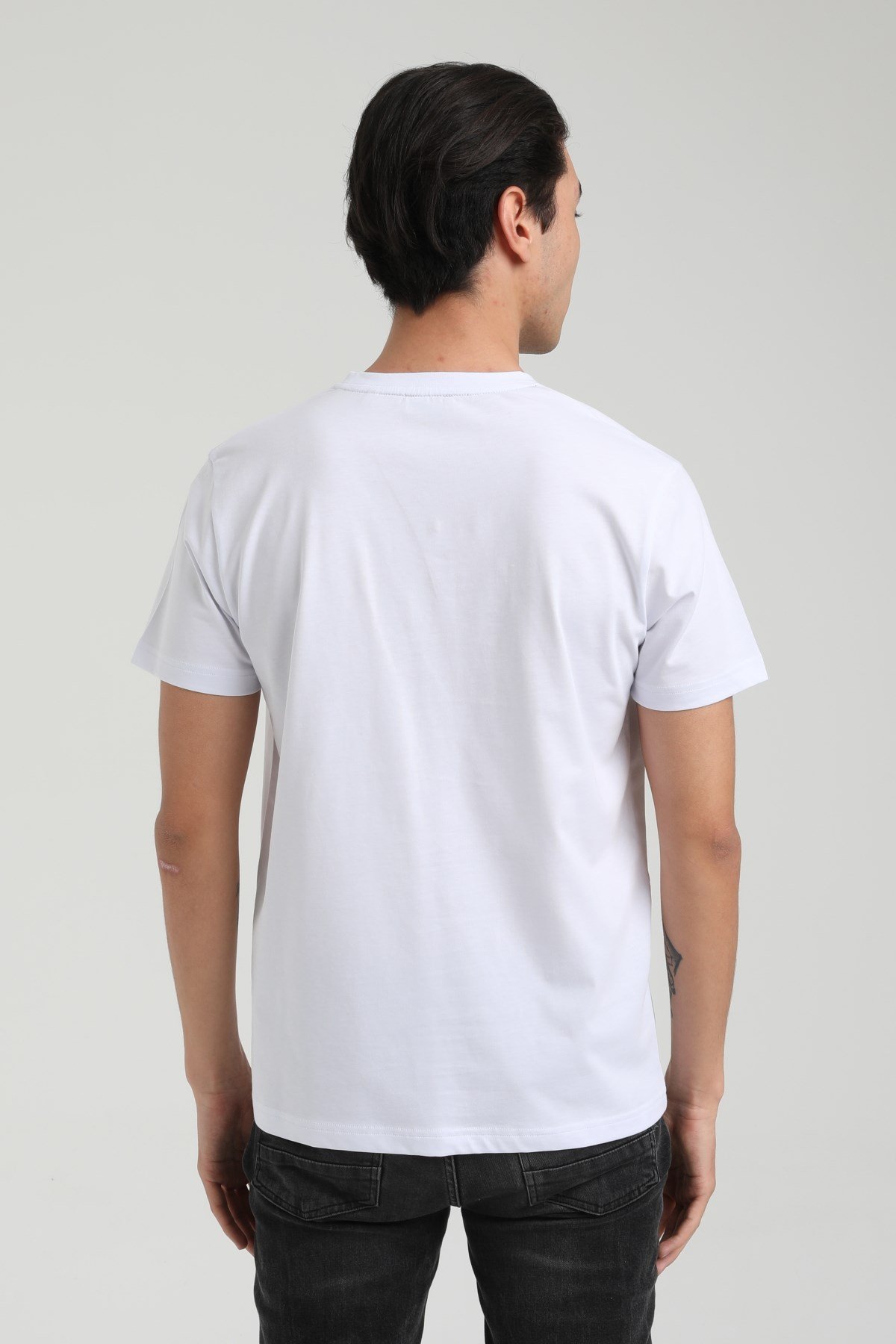 New World Polo Bisiklet Yaka Beyaz Slim Fit Tişört 22.01.T4.003