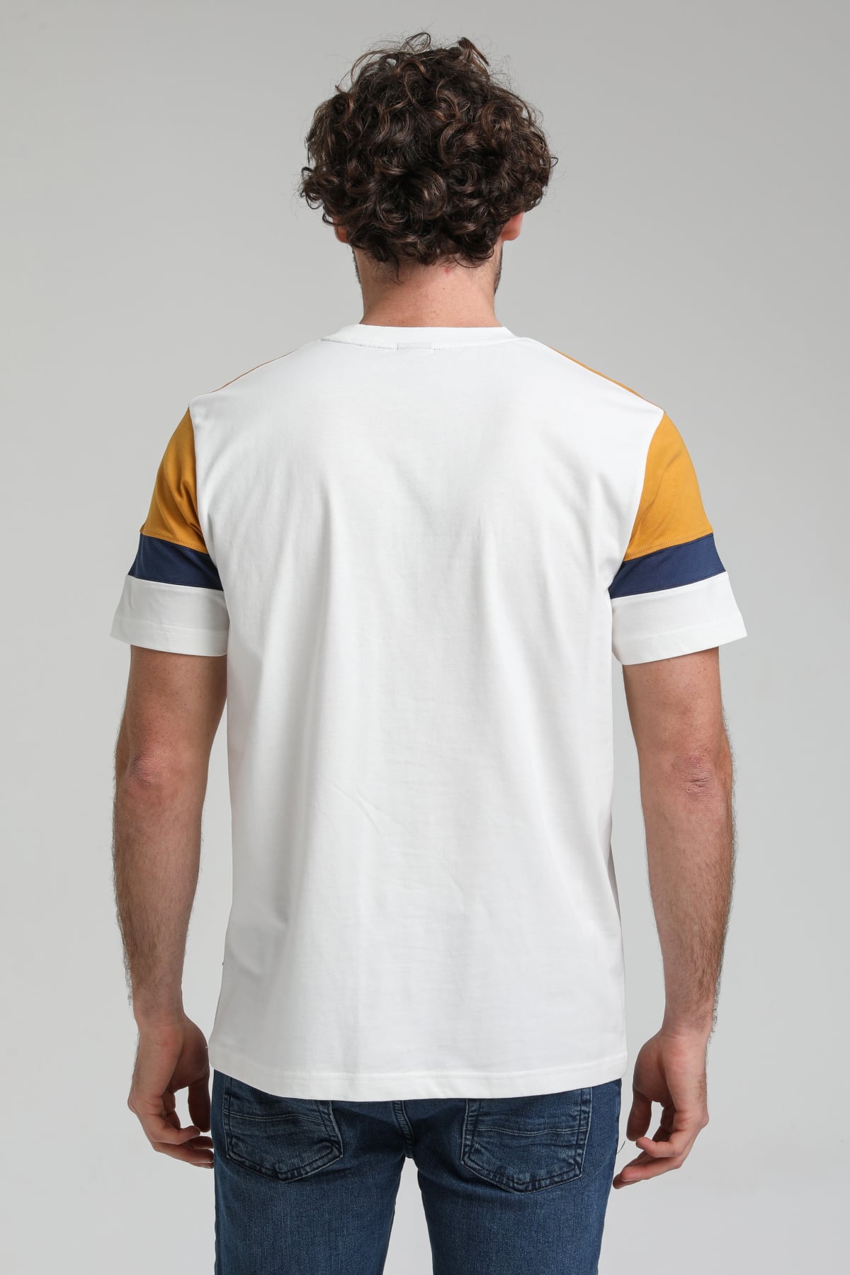 New World Polo Bisiklet Yaka Ekru Slim Fit Tişört 23SSM20322