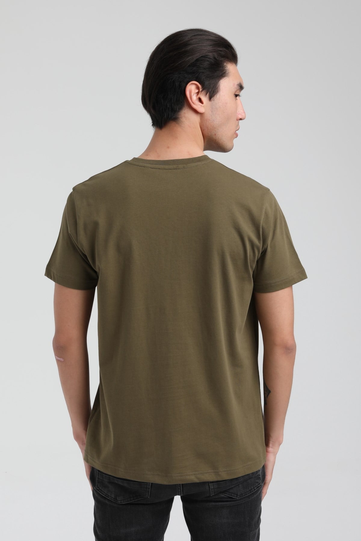 New World Polo Bisiklet Yaka Haki Slim Fit Tişört 22.01.T4.004