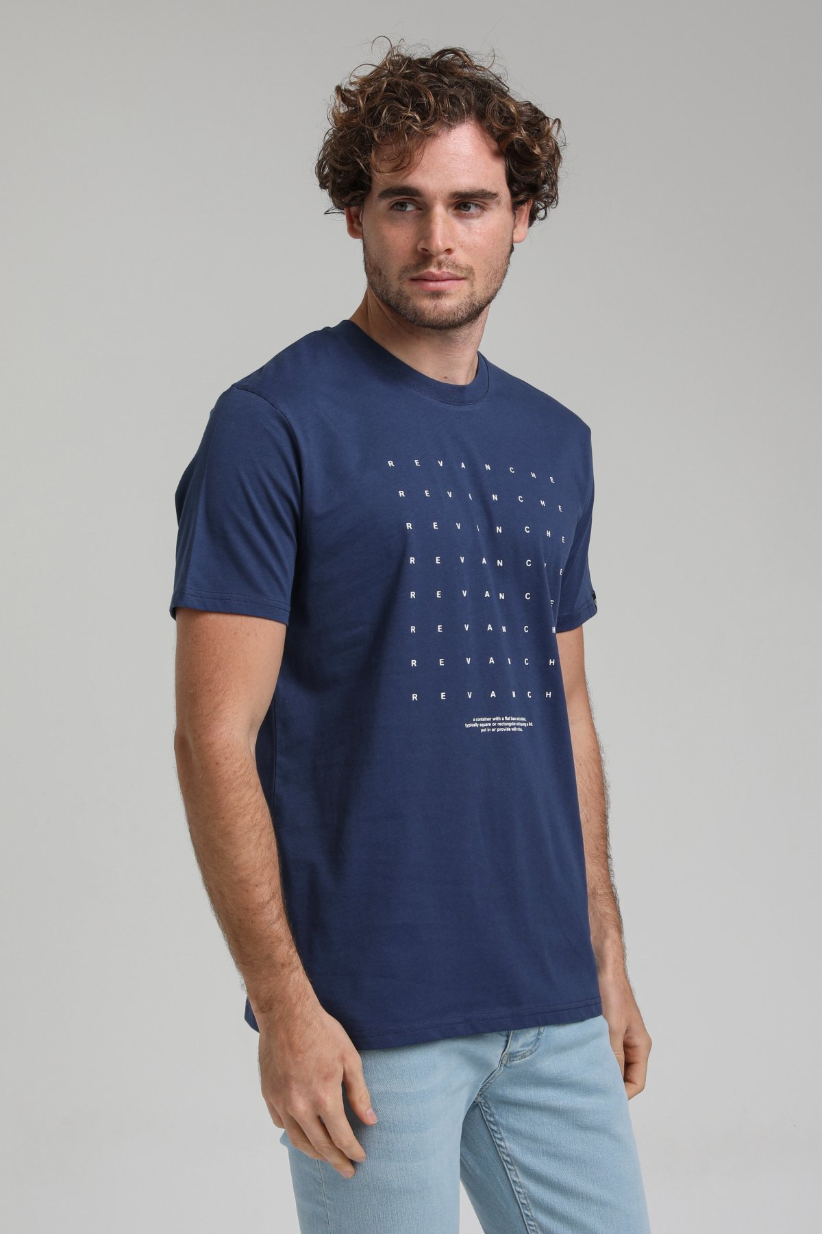 New World Polo Bisiklet Yaka İndigo Slim Fit Tişört 23SSM20303
