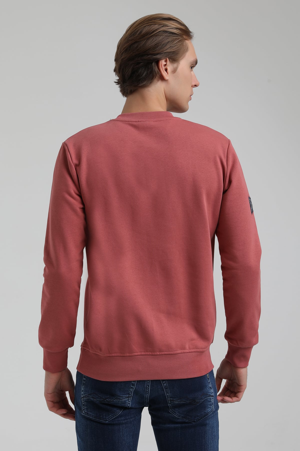 New World Polo Bisiklet Yaka Kestane Regular Sweatshirt 22FWM60133