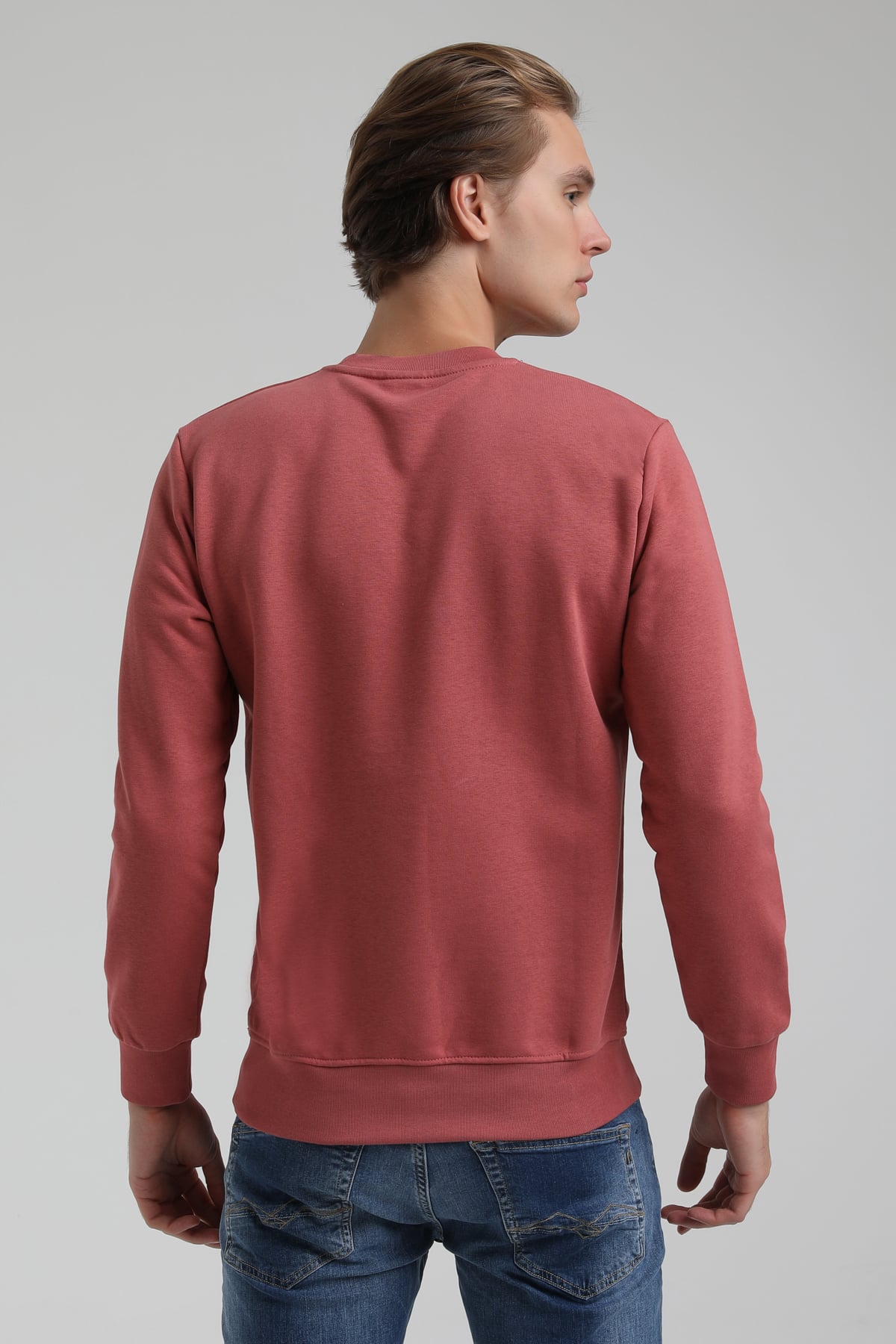 New World Polo Bisiklet Yaka Kestane Regular Sweatshirt 22FWM60127
