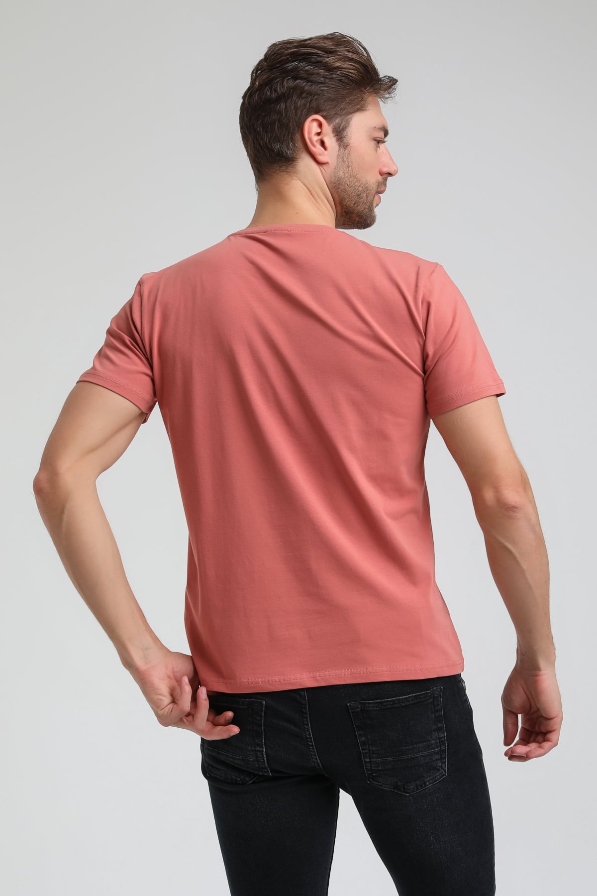 New World Polo Bisiklet Yaka Kestane Regular Custom Tişört 23SSM20353