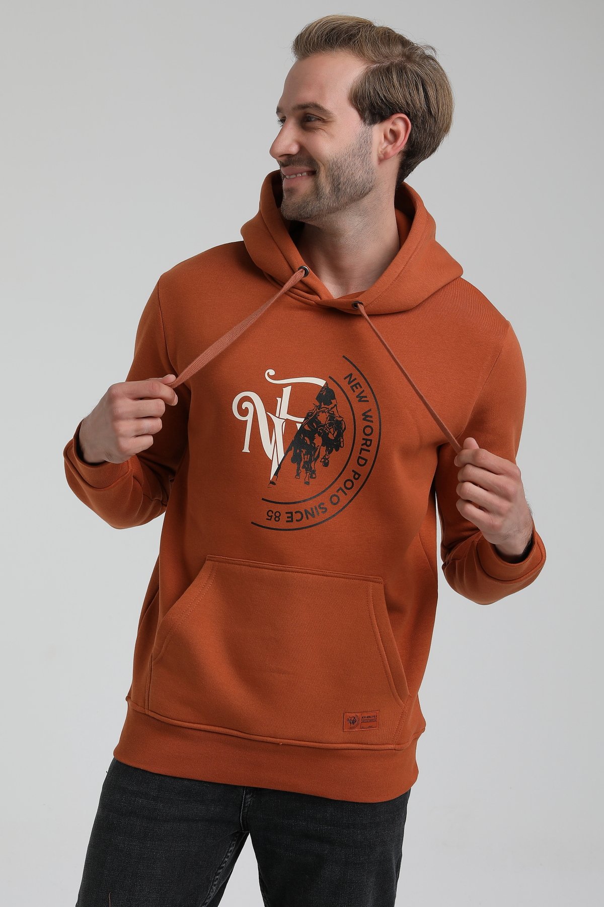 New World Polo Bisiklet Yaka Kiremit Slim Fit Sweatshirt 22FWM64030