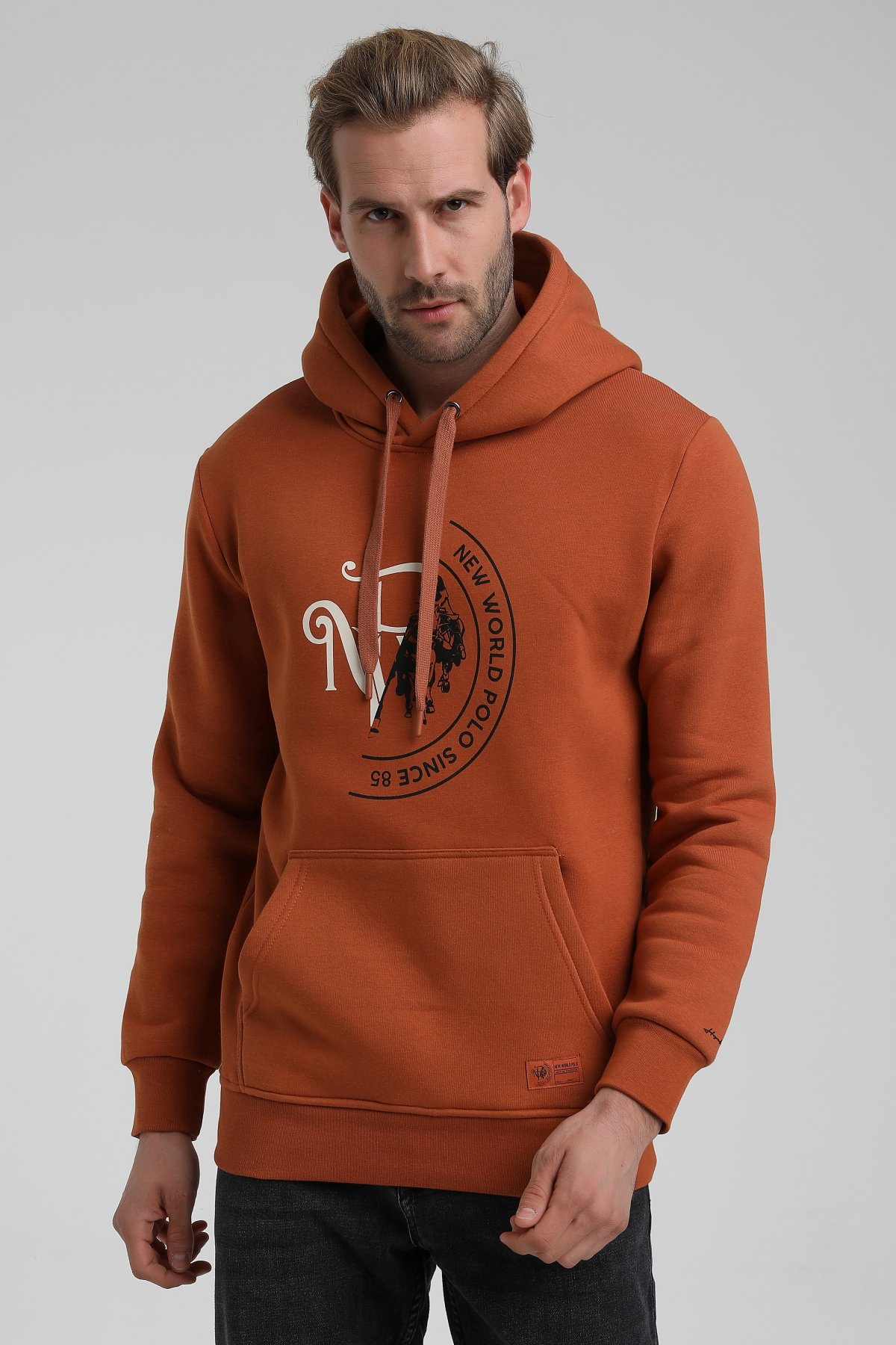 New World Polo Bisiklet Yaka Kiremit Slim Fit Sweatshirt 22FWM64030