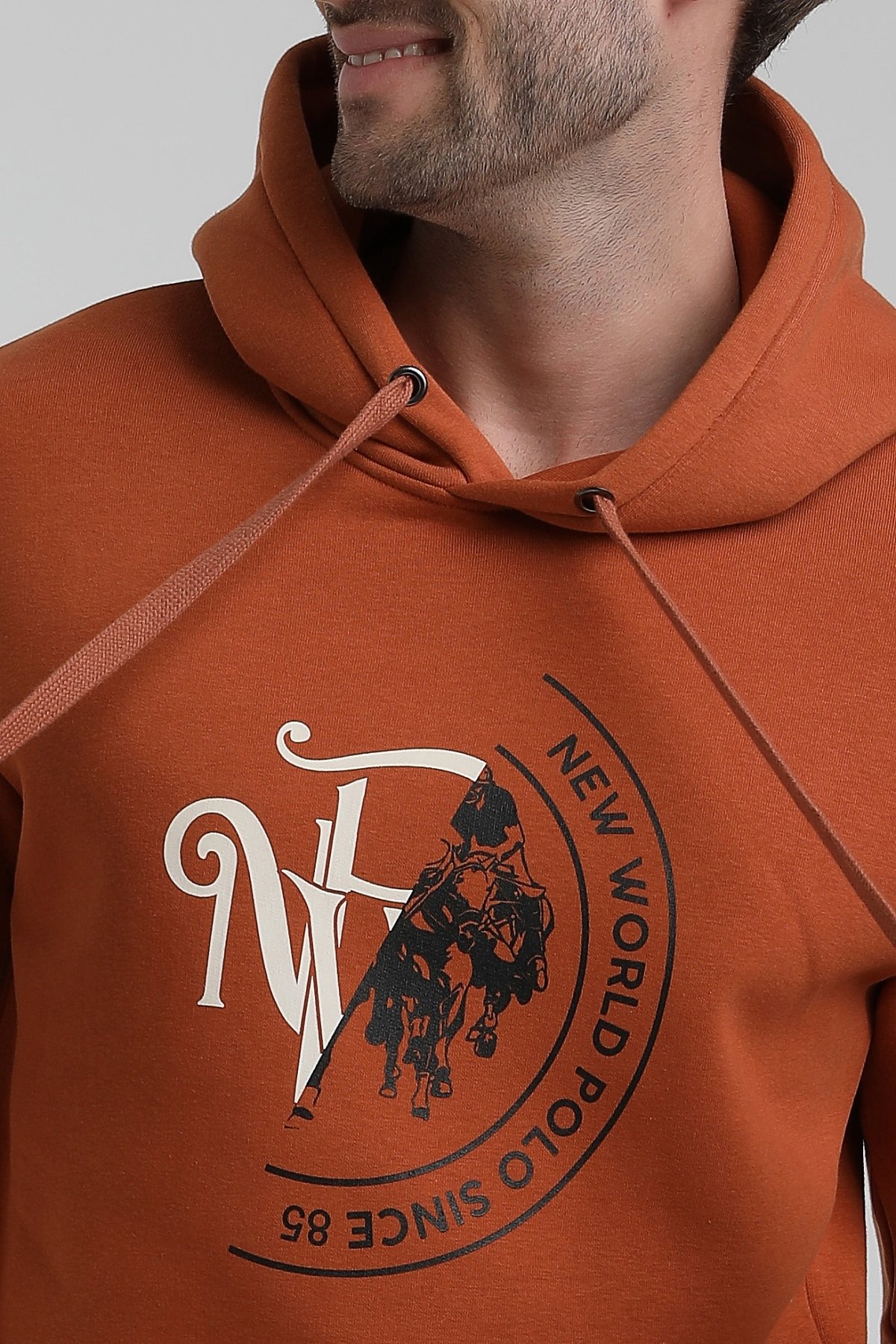 New World Polo Bisiklet Yaka Kiremit Slim Fit Sweatshirt 22FWM64030