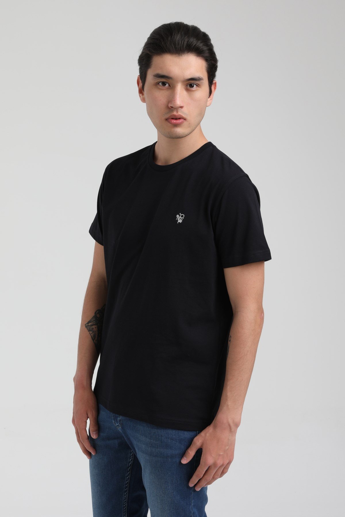 New World Polo Bisiklet Yaka Lacivert Slim Fit Tişört 22.01.T3.001
