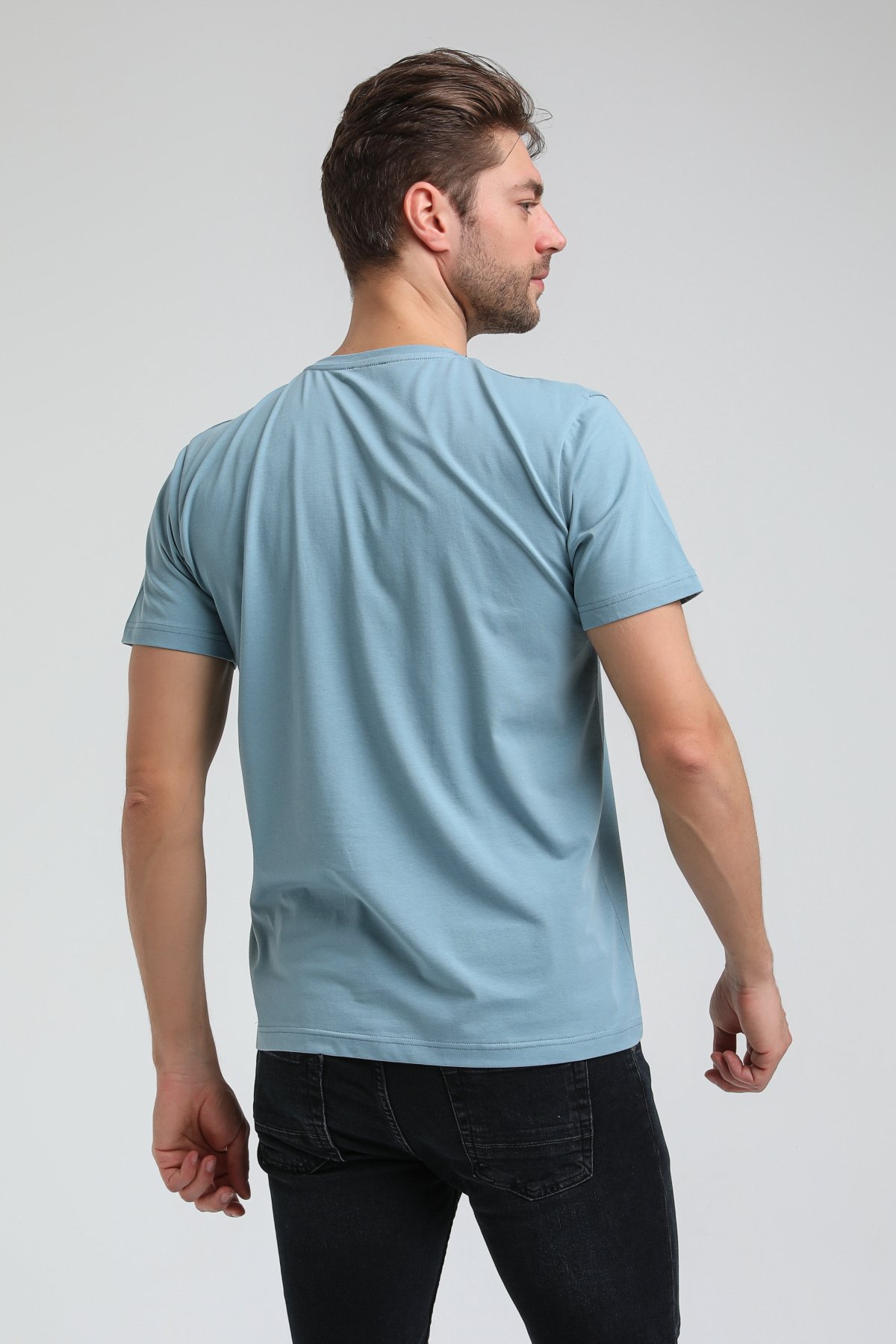 New World Polo Bisiklet Yaka Prada Regular Custom Tişört 23SSM20354