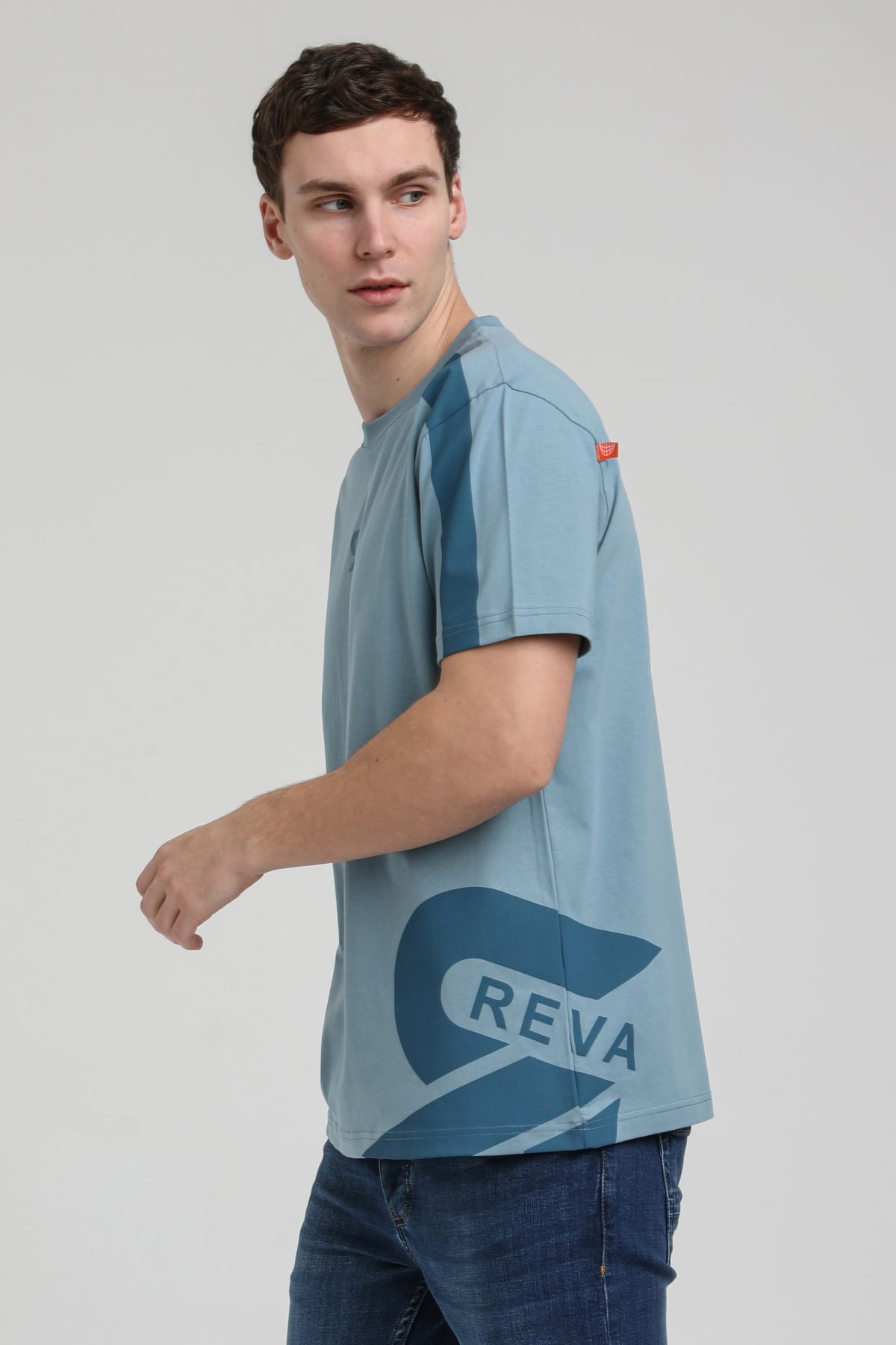 New World Polo Bisiklet Yaka Prada Slim Fit Tişört 23SSM20324