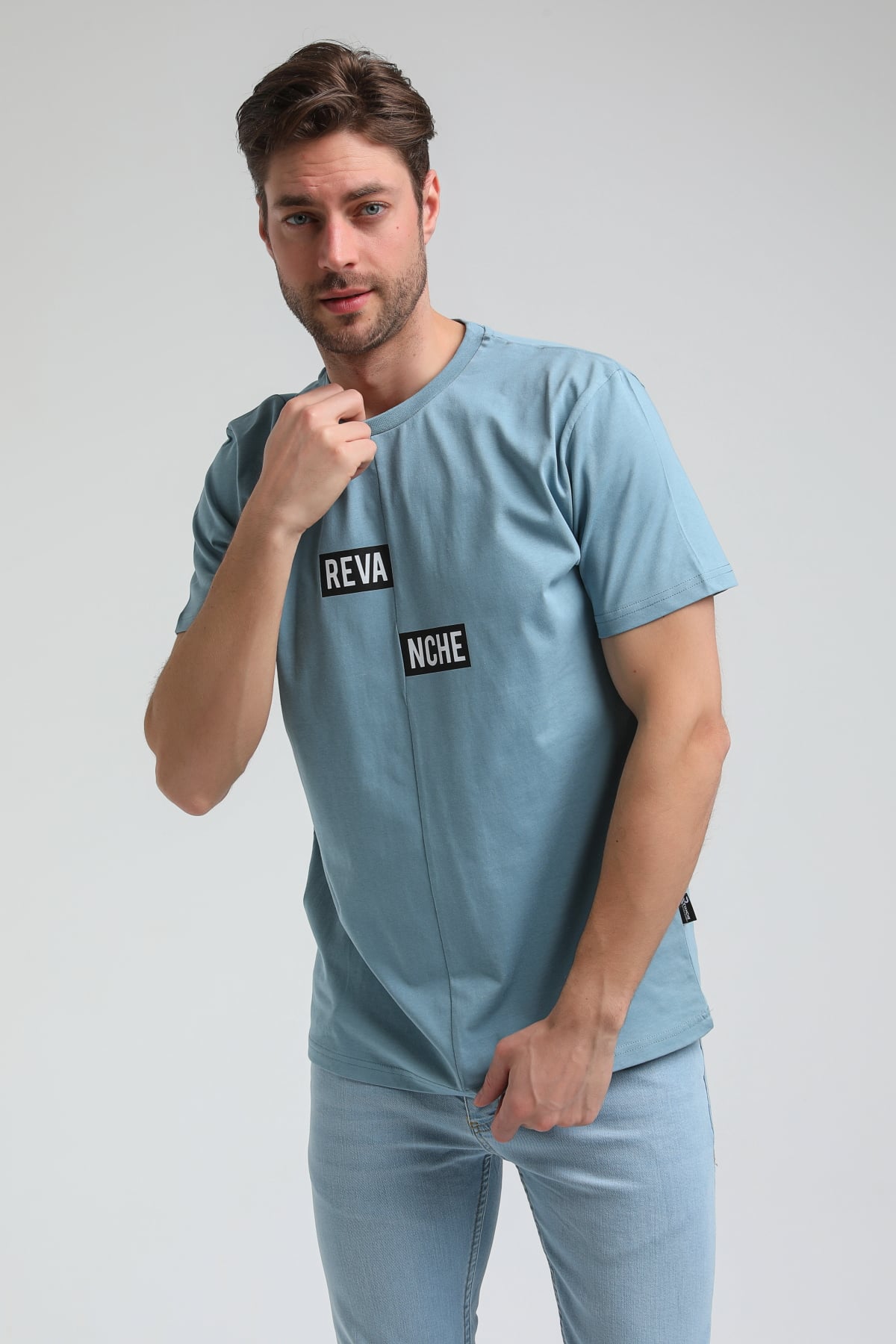New World Polo Bisiklet Yaka Prada Slim Fit Tişört 23SSM20289