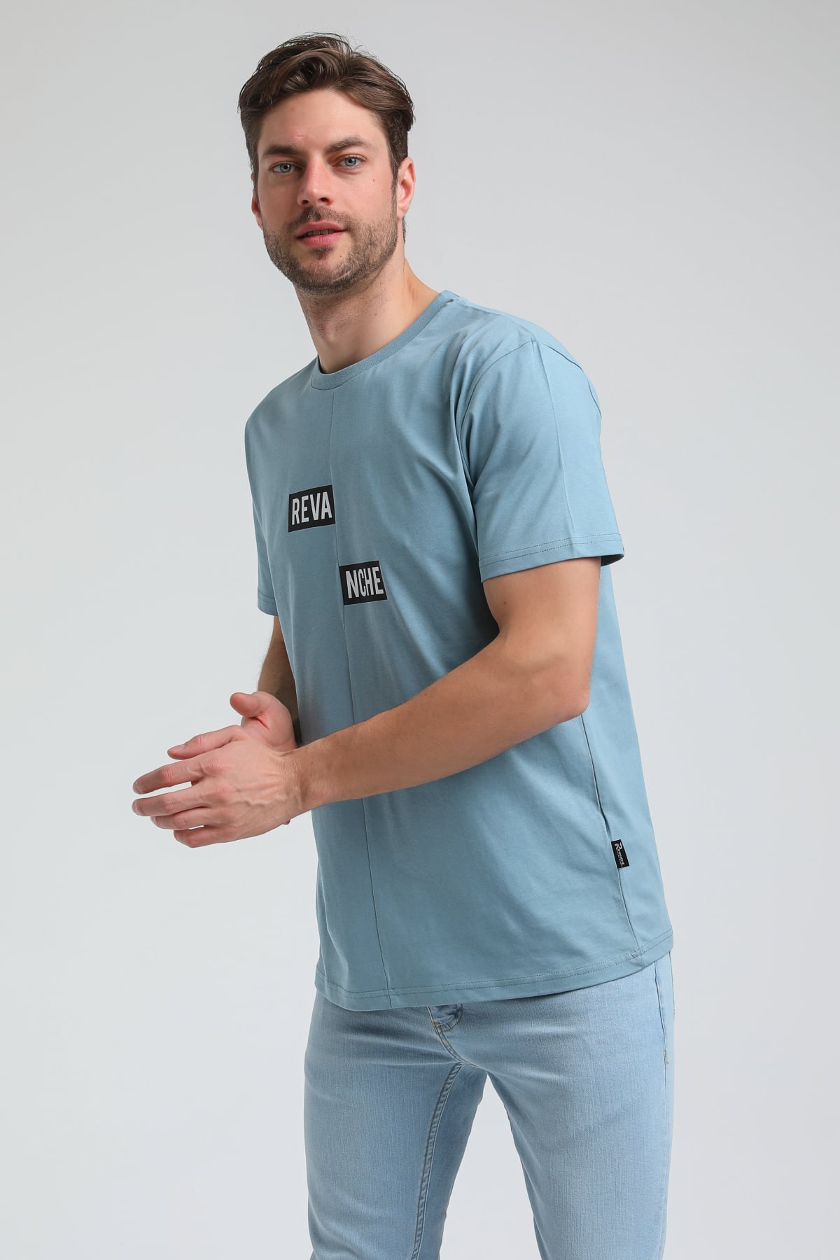 New World Polo Bisiklet Yaka Prada Slim Fit Tişört 23SSM20289