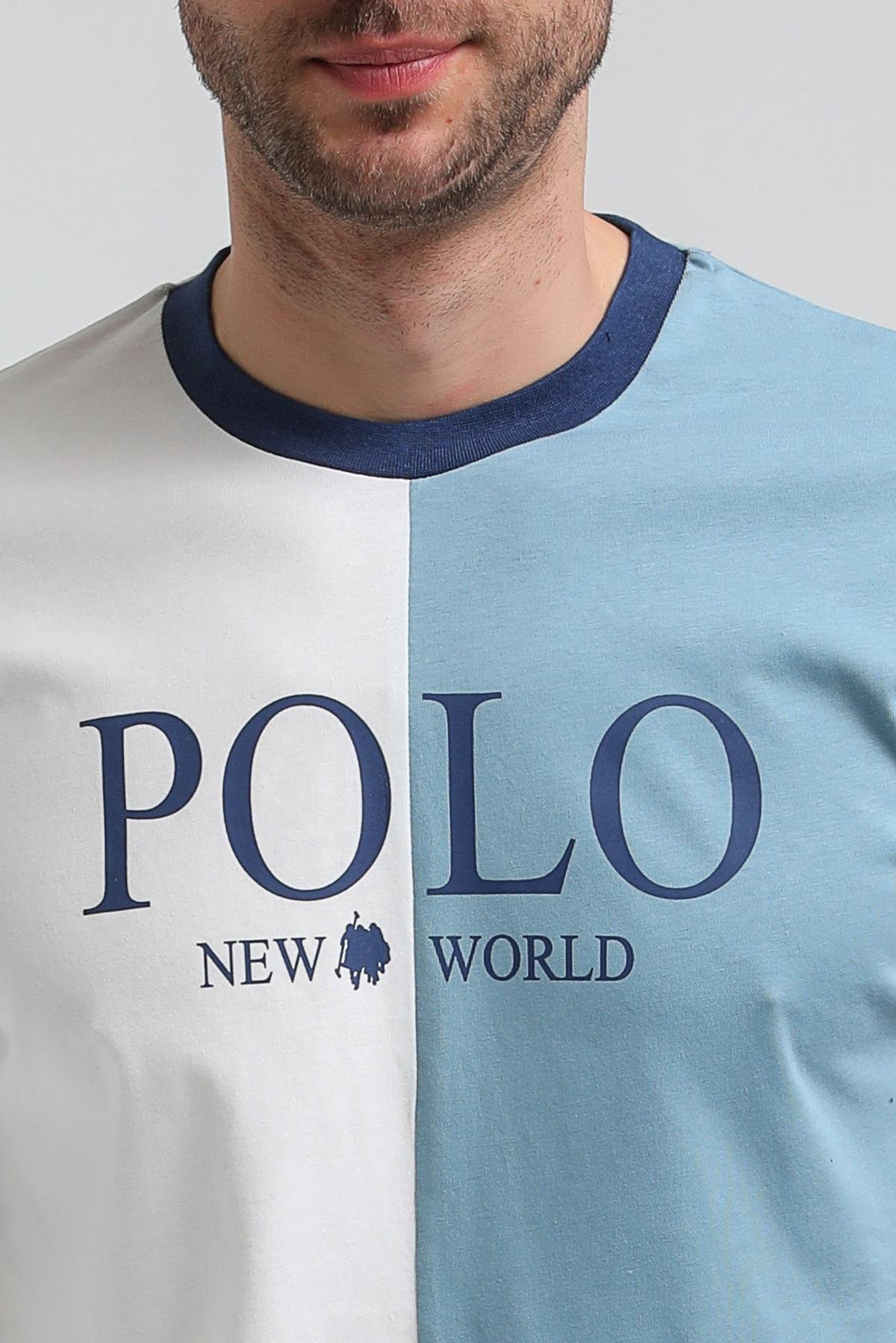 New World Polo Bisiklet Yaka Prada Slim Fit Tişört 23SSM20320