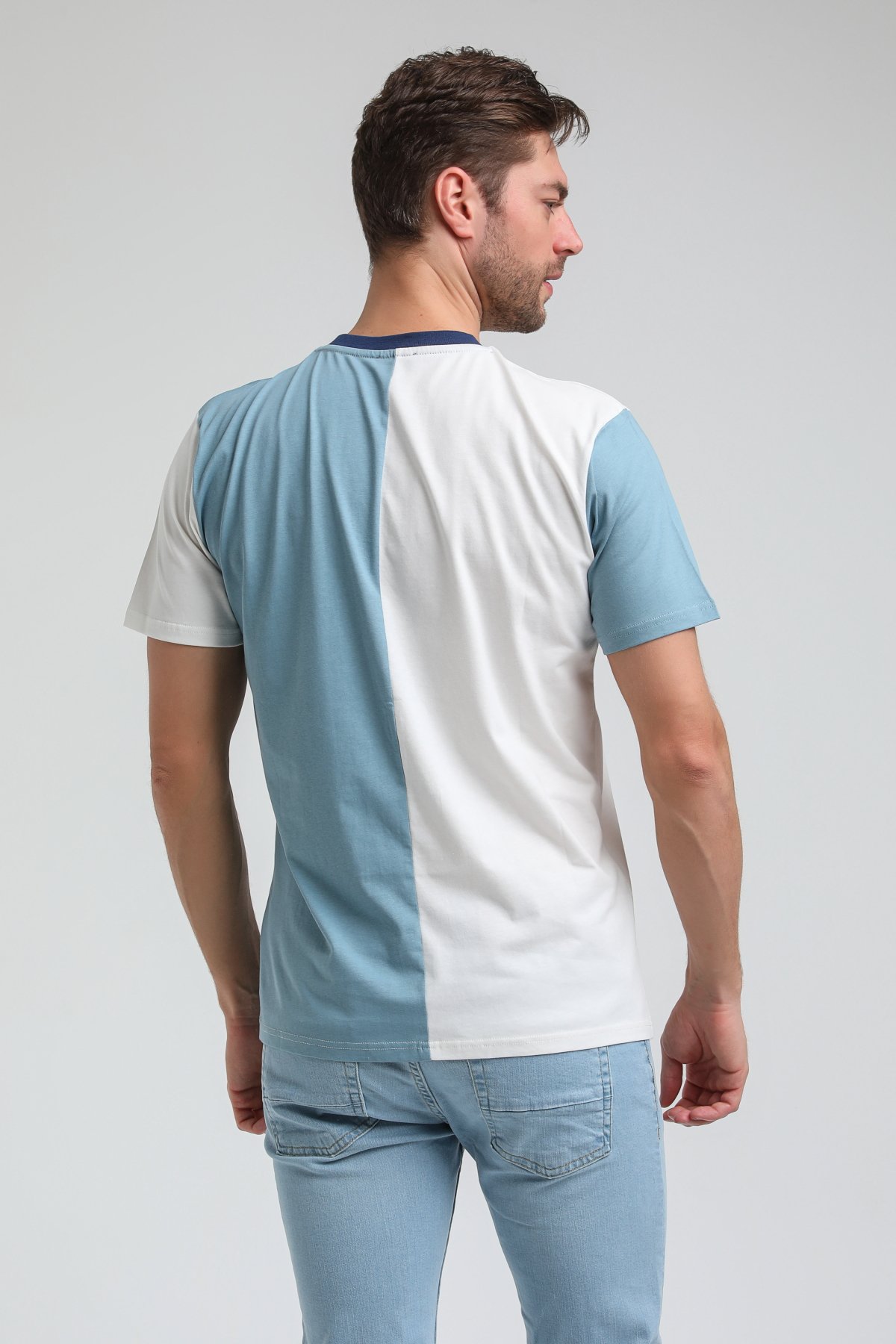 New World Polo Bisiklet Yaka Prada Slim Fit Tişört 23SSM20320